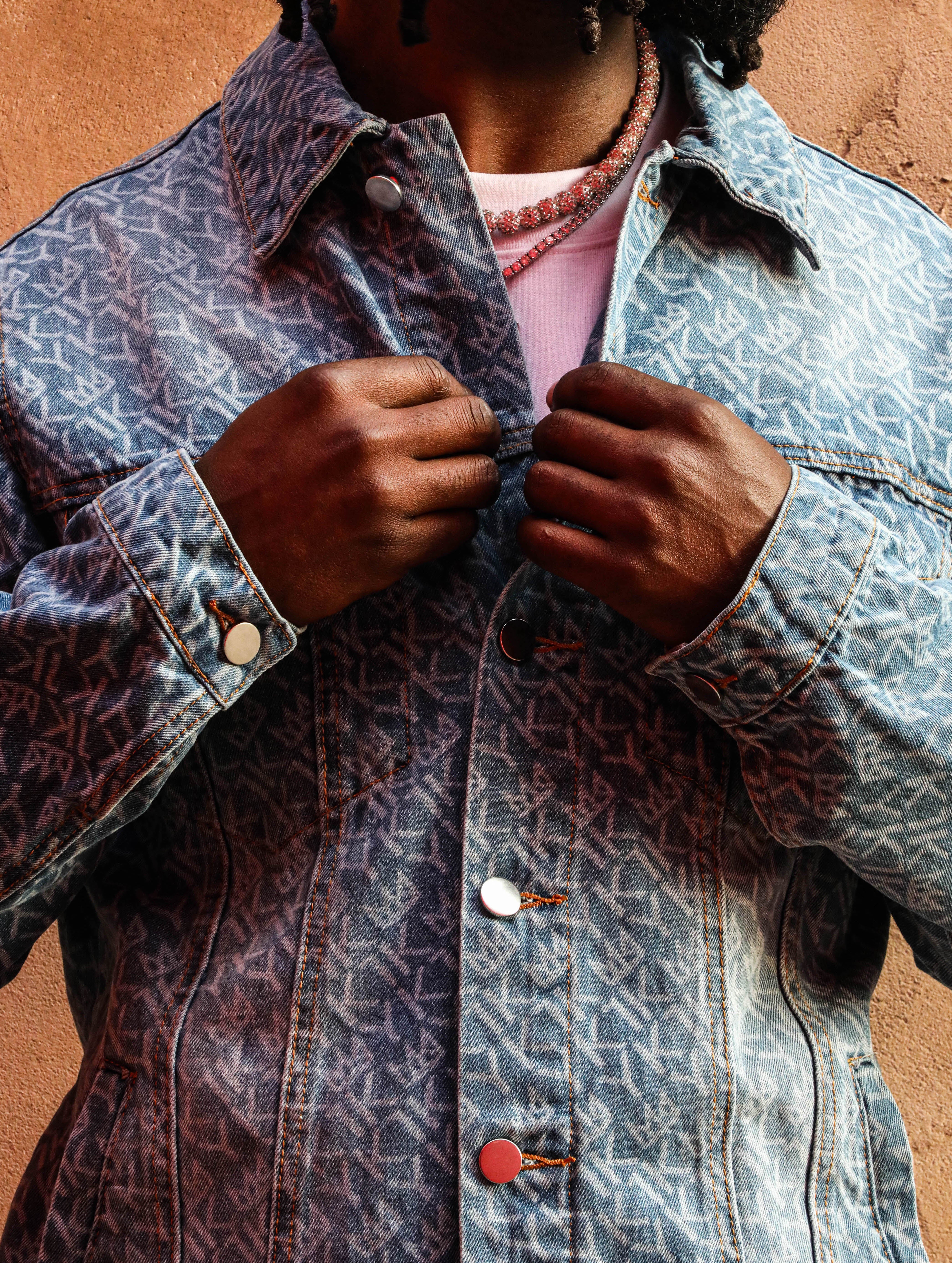 YK1K Crown Monogram Denim Jacket