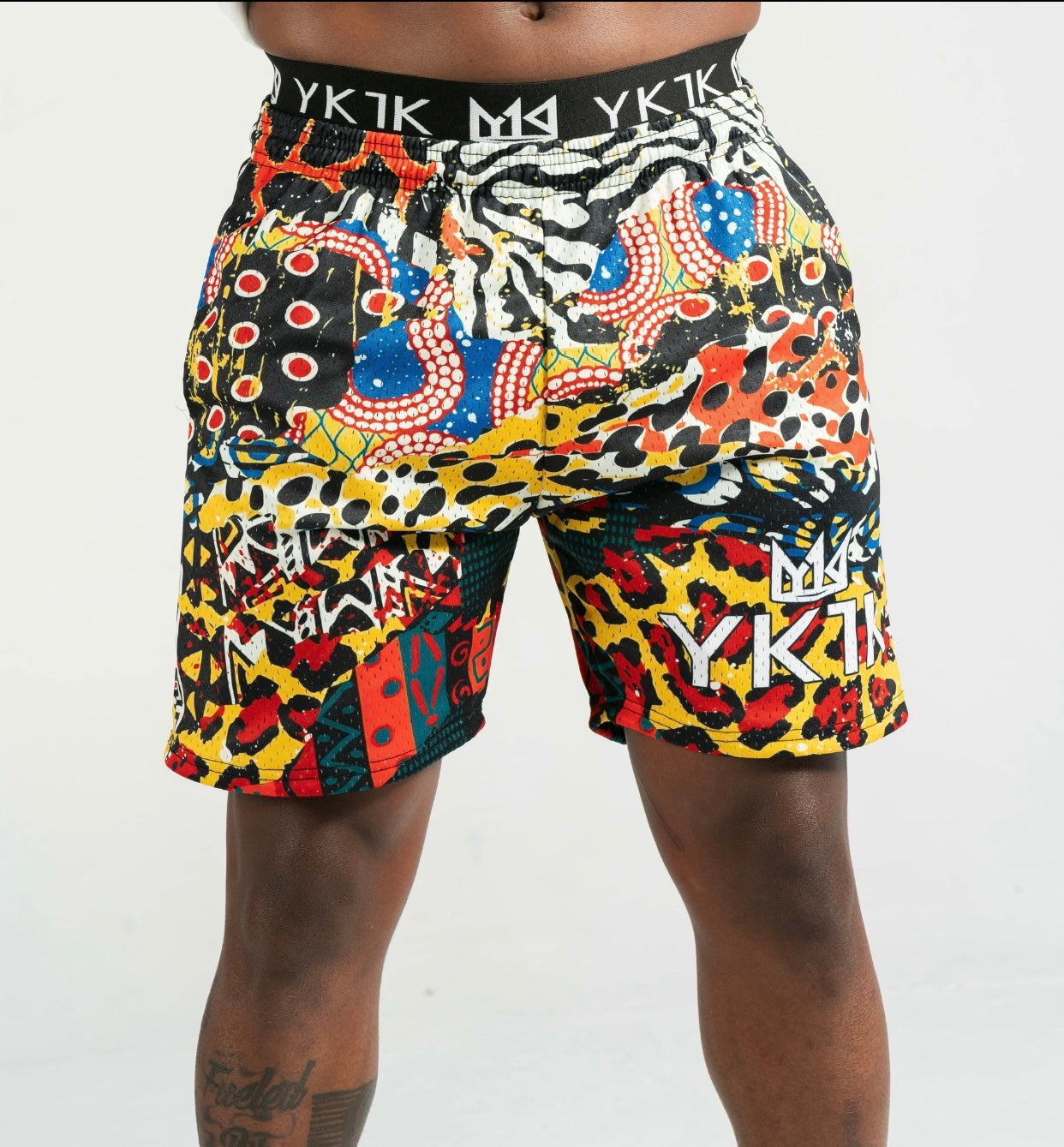 King Daddy Basketball Shorts Animal Print