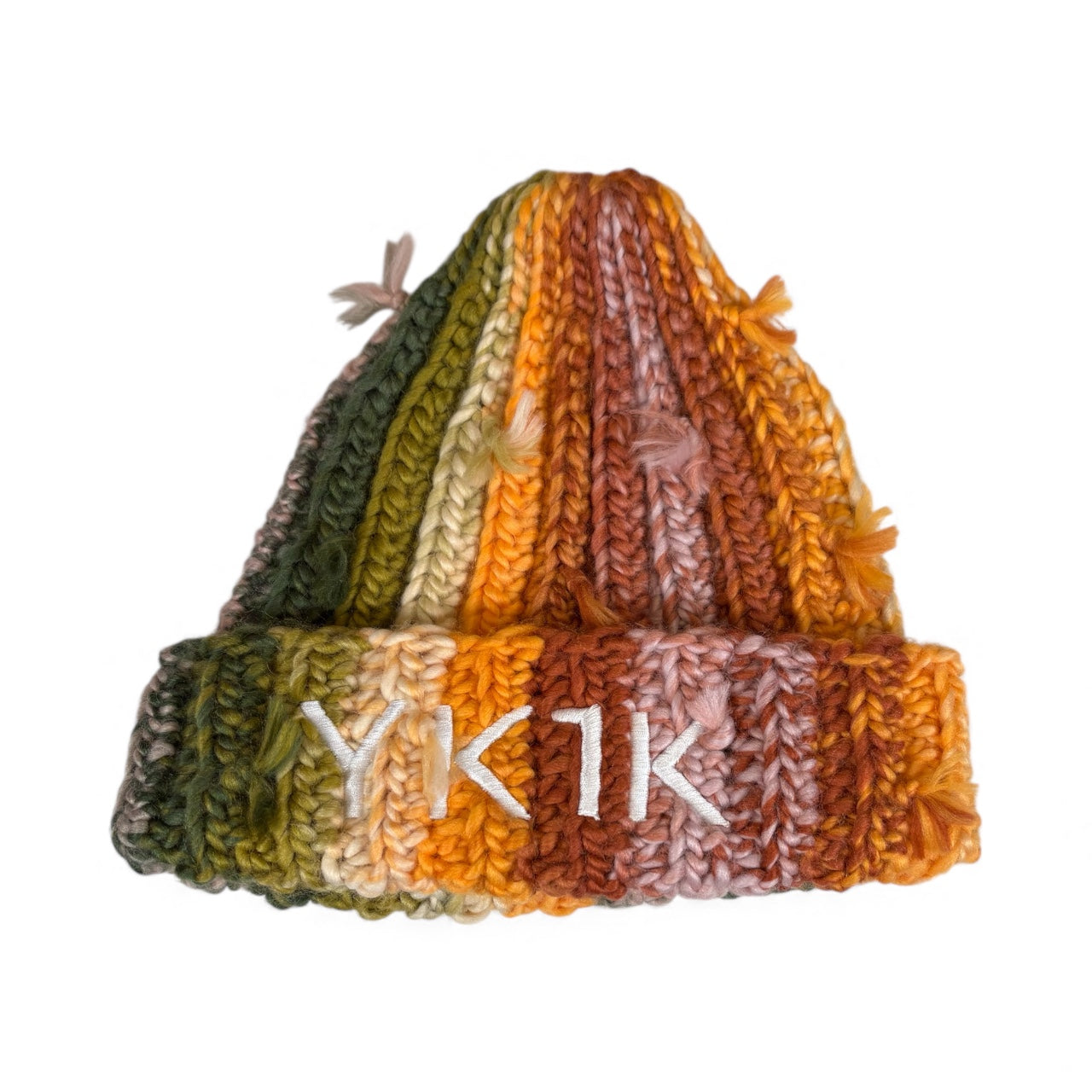 YK1K “Harvest Olive” Hand-Knit Beanie