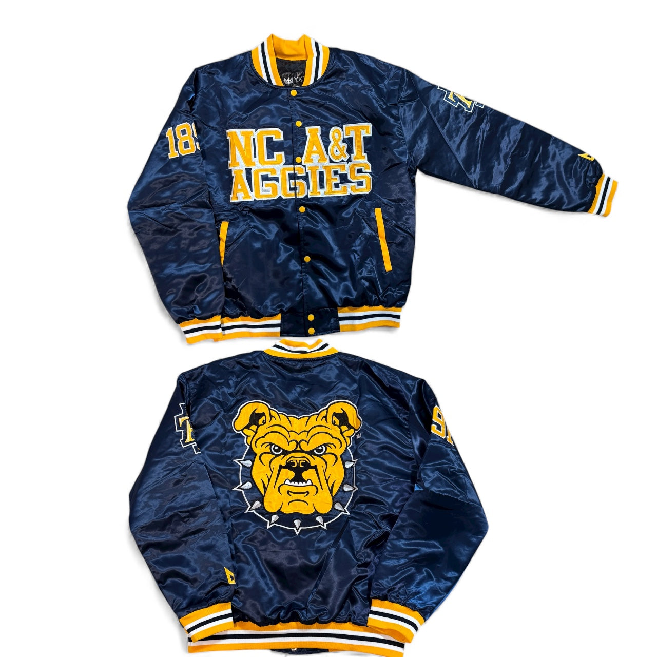 NCAT YK1K SATIN VARSITY JACKET