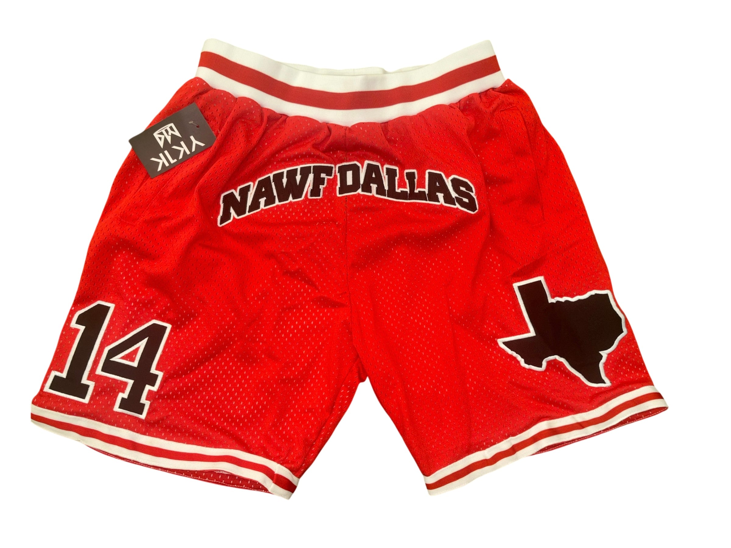 NAWF DALLAS BASKETBALL SHORT RED