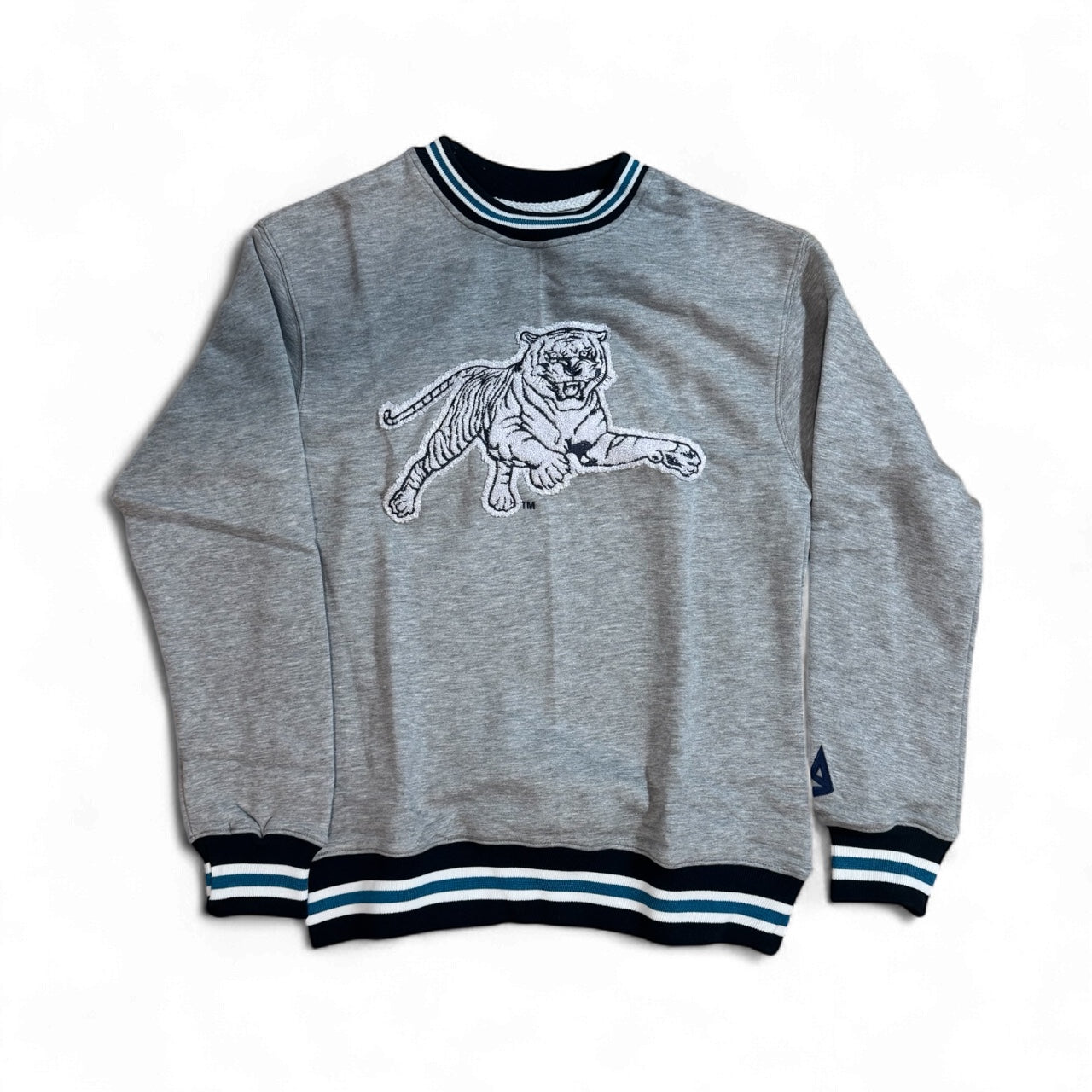 JACKSON STATE CHENILLE embroidery CREWNECK SWEATHER GREY