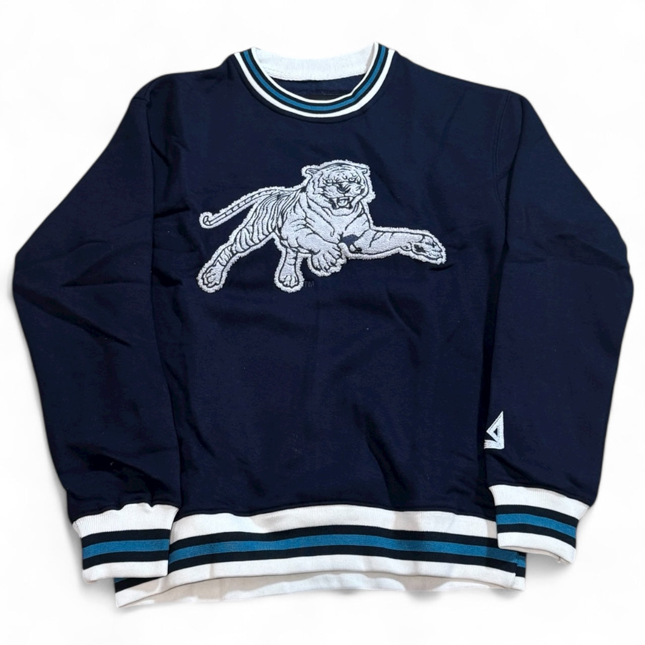 JACKSON STATE CHENILLE embroidery CREWNECK SWEATHER NAVY