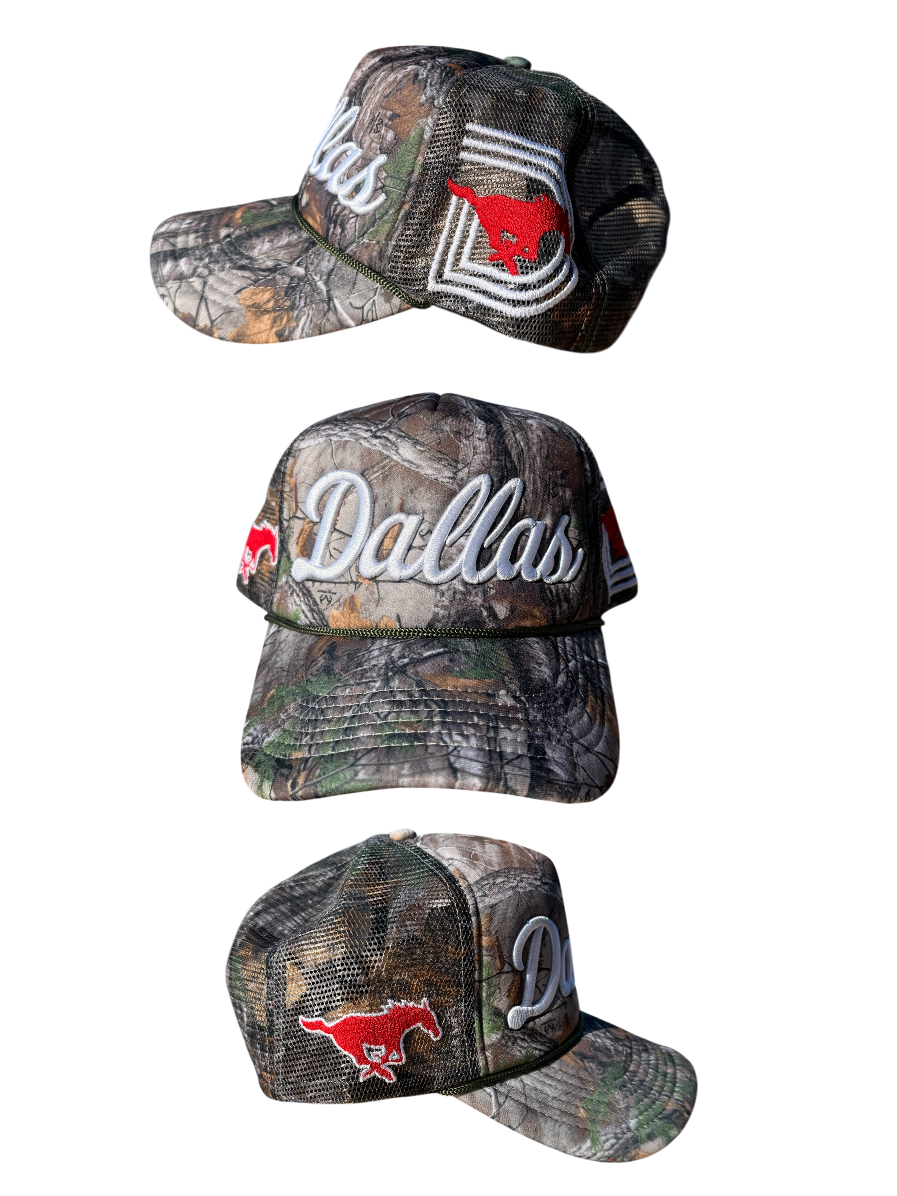 SMU Camo TRUCKER HAT