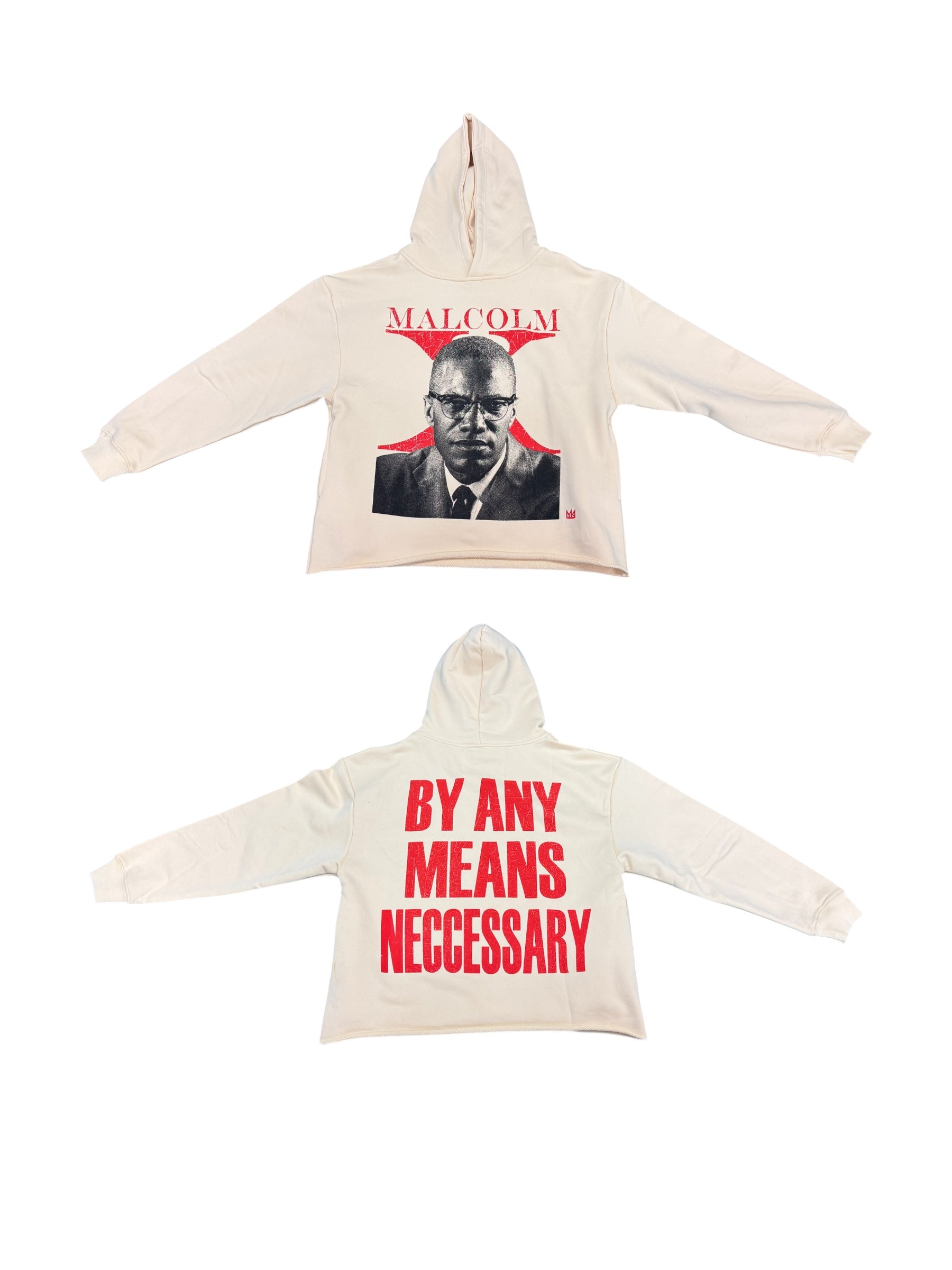 YK1K MALCOLM X HOODIE CREAM 2.0