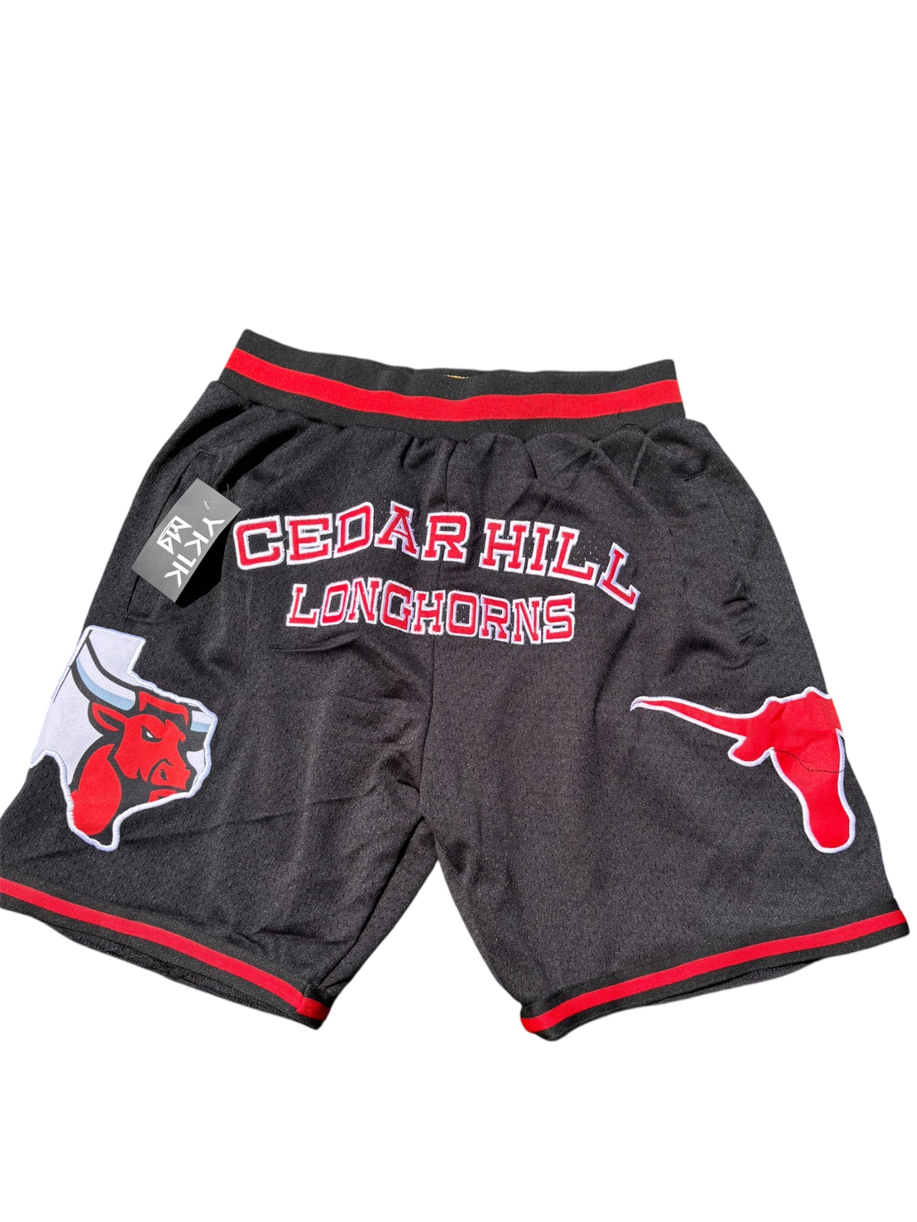 CEDAR HILL BLACK BASKETBALL SHORTS