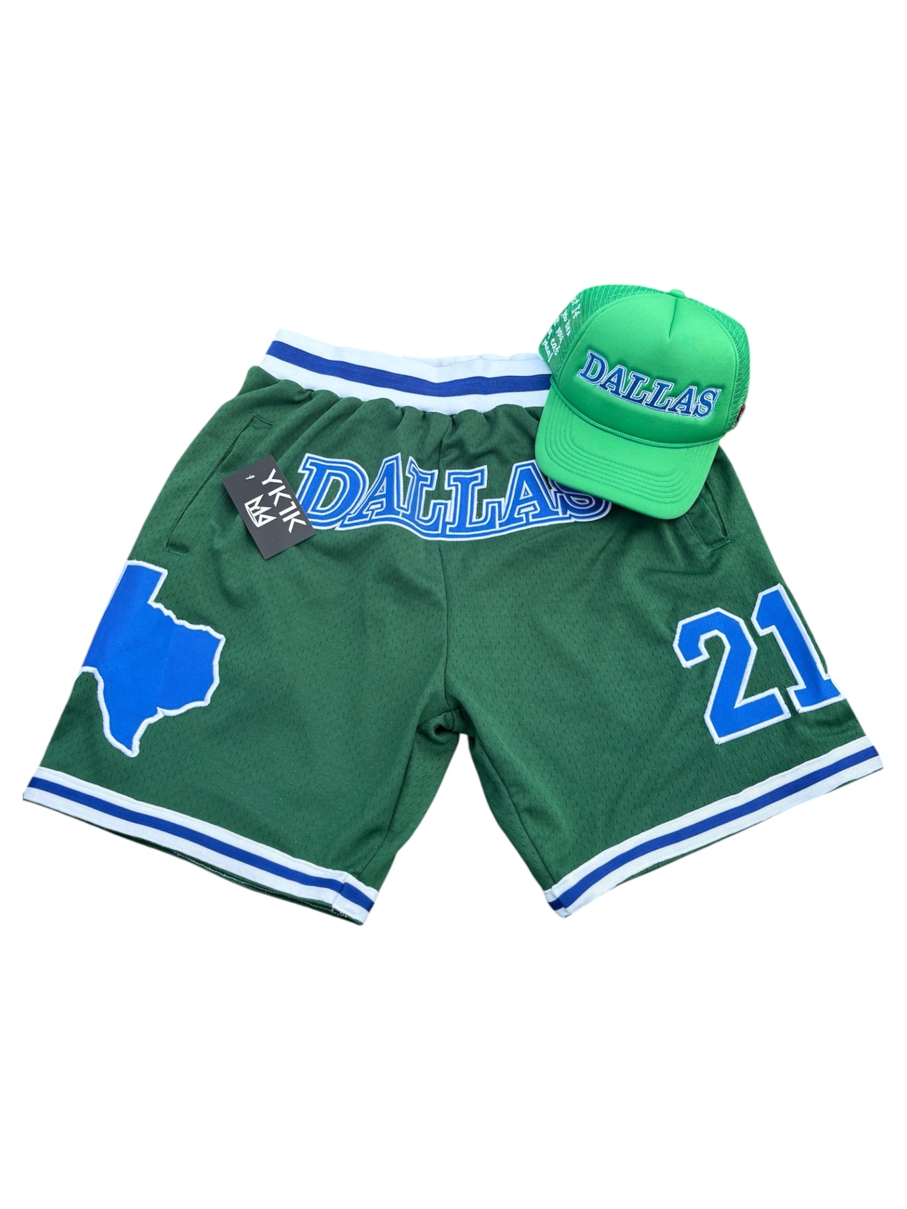THIS IS DALLAS Basketball Shorts GREEN