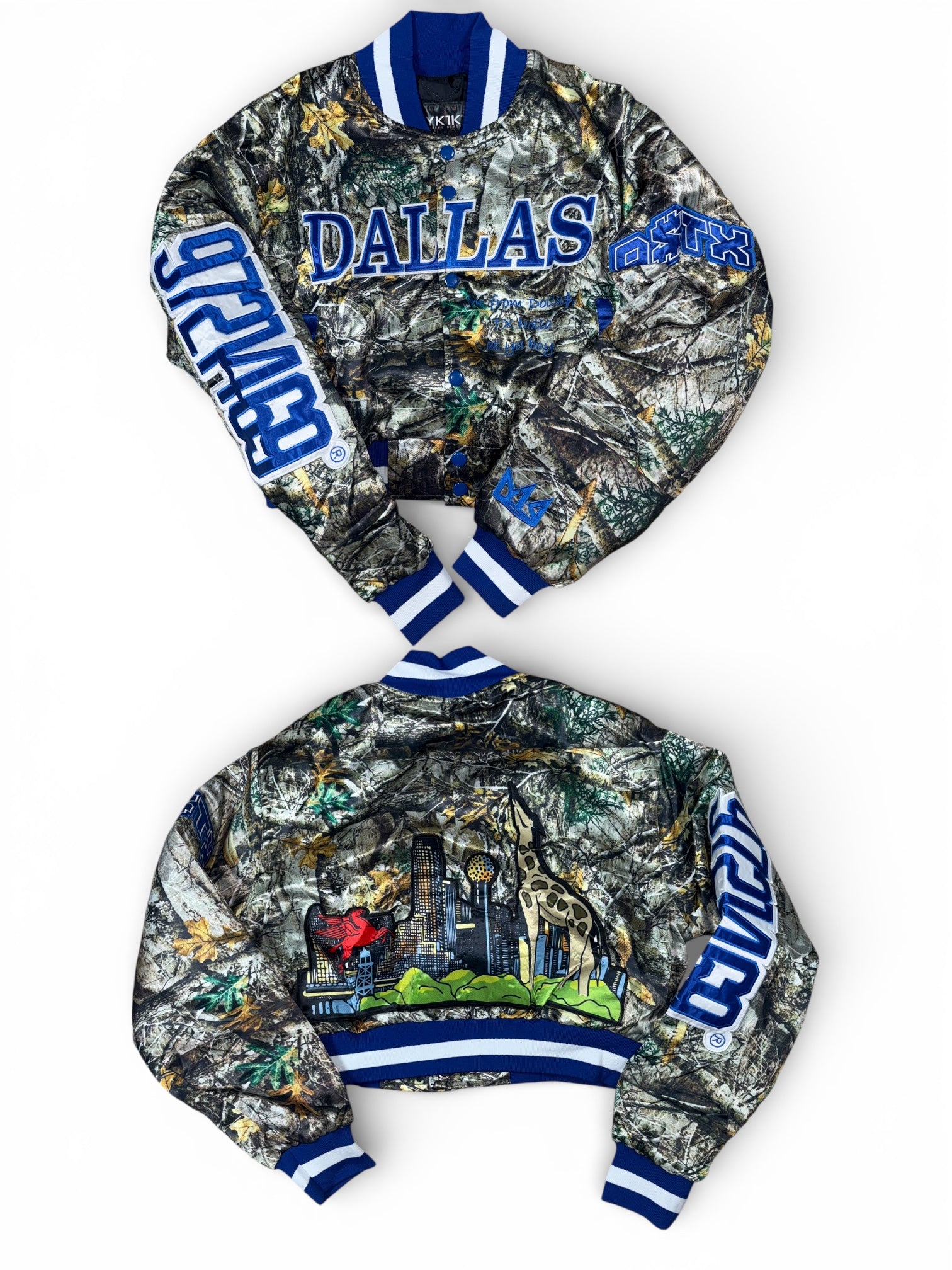 This is Dallas Camo Jacket Cropped