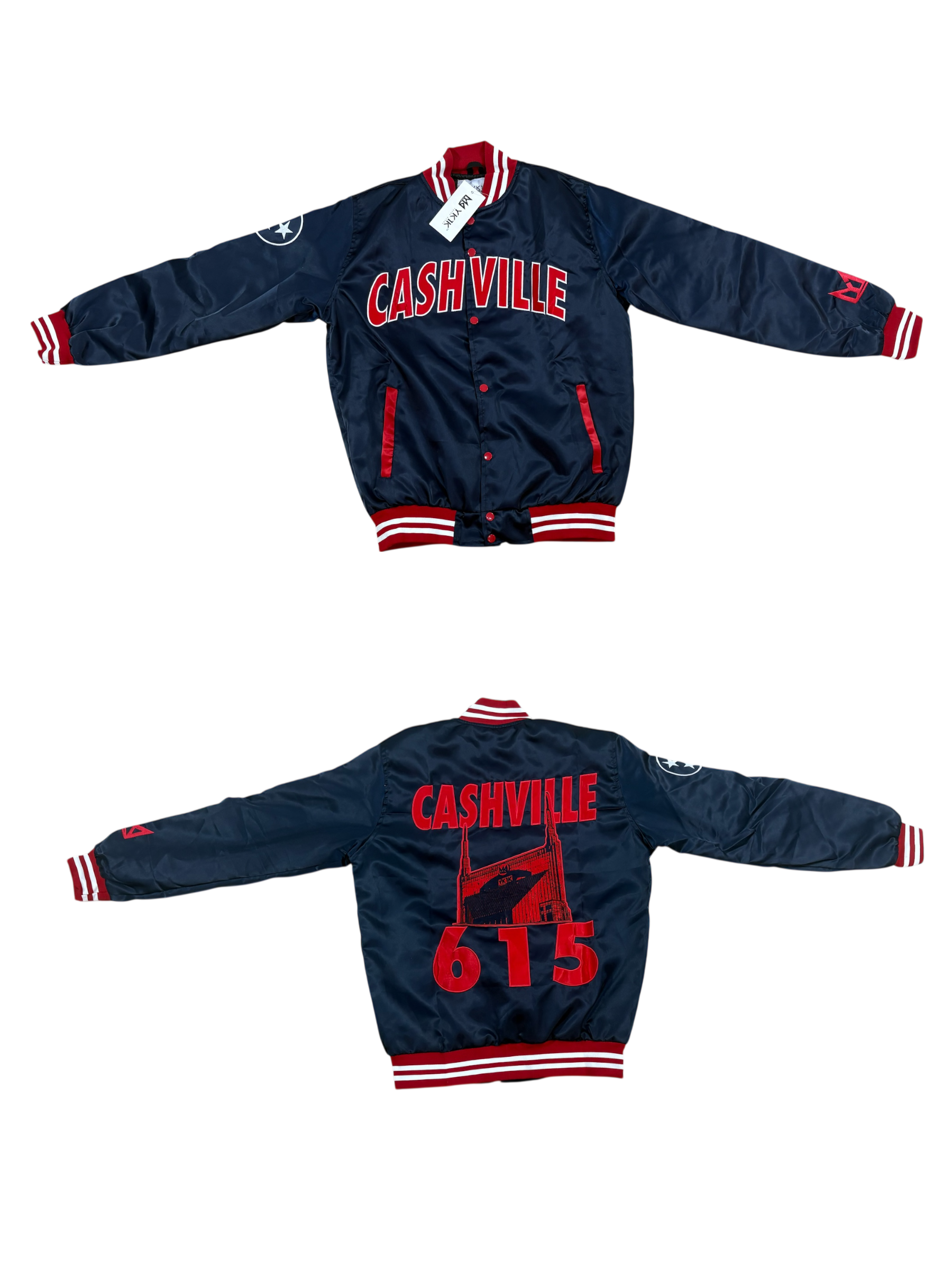 CASHVILLE VARSITY JACKET NAVY BLUE