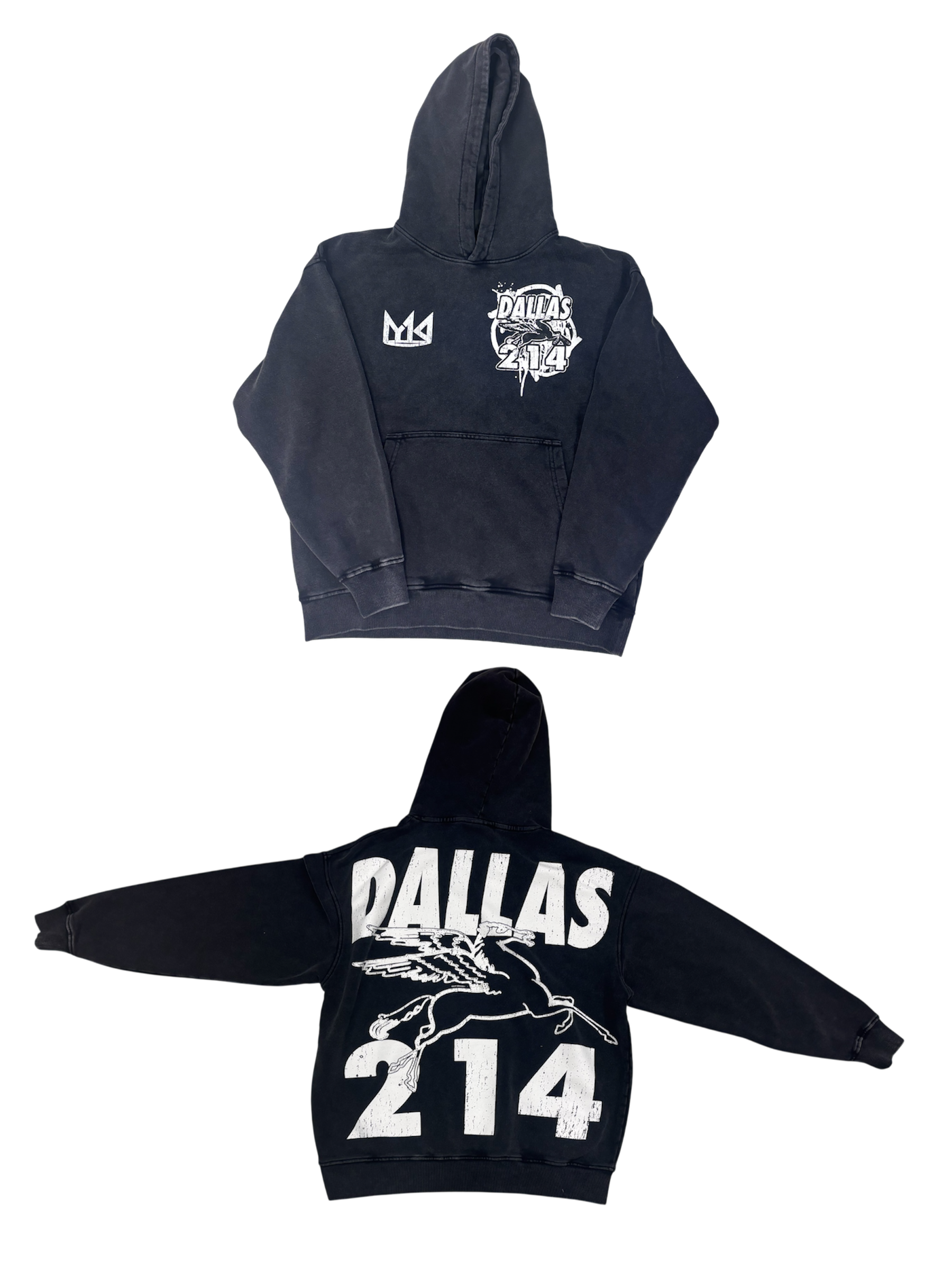 YK1K Dallas Hoodie 214 Acid Black