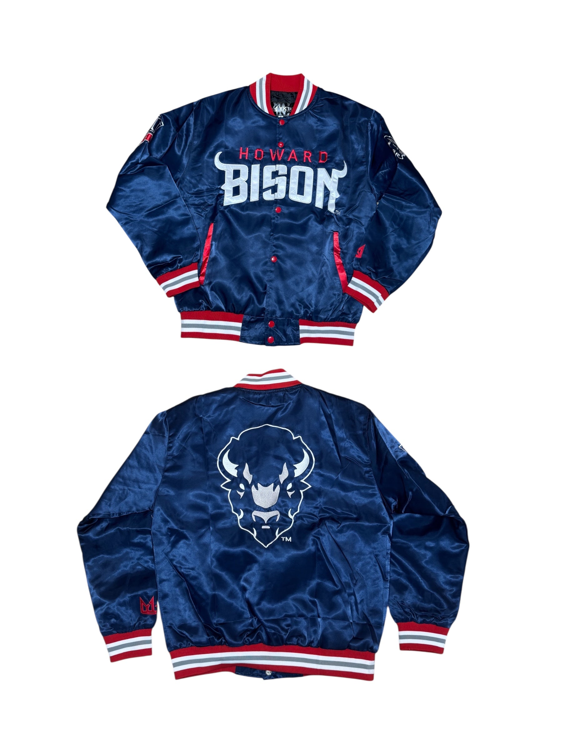 HOWARD YK1K SATIN VARSITY JACKET