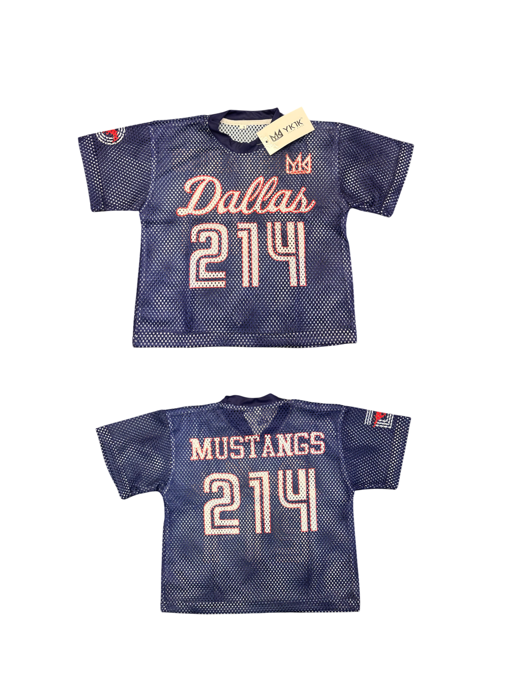 SMU FOOTBALL YOUTH JERSEY CHILDREN MESH BLUE