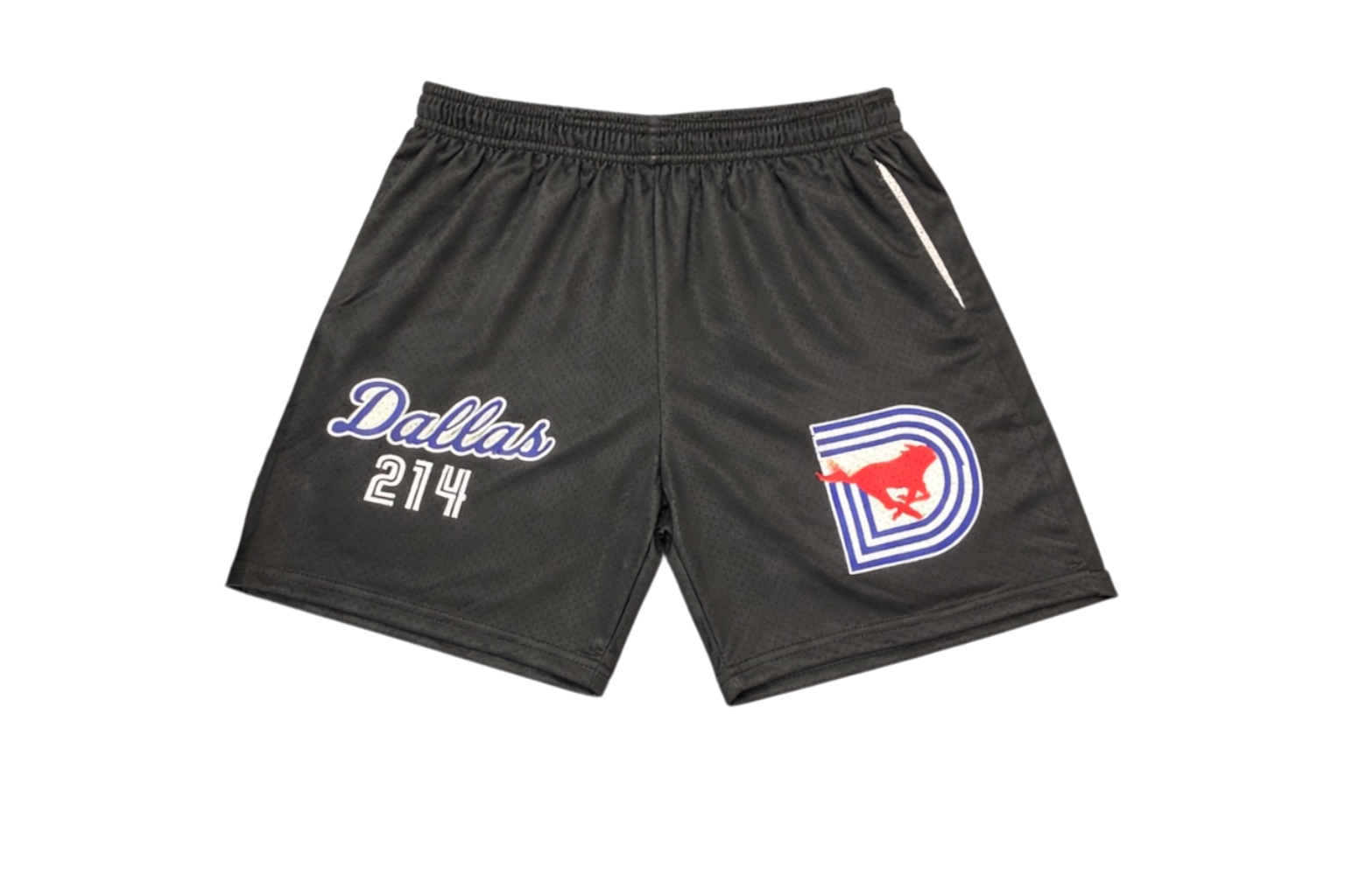 SMU Mesh Basketball Shorts BLACK