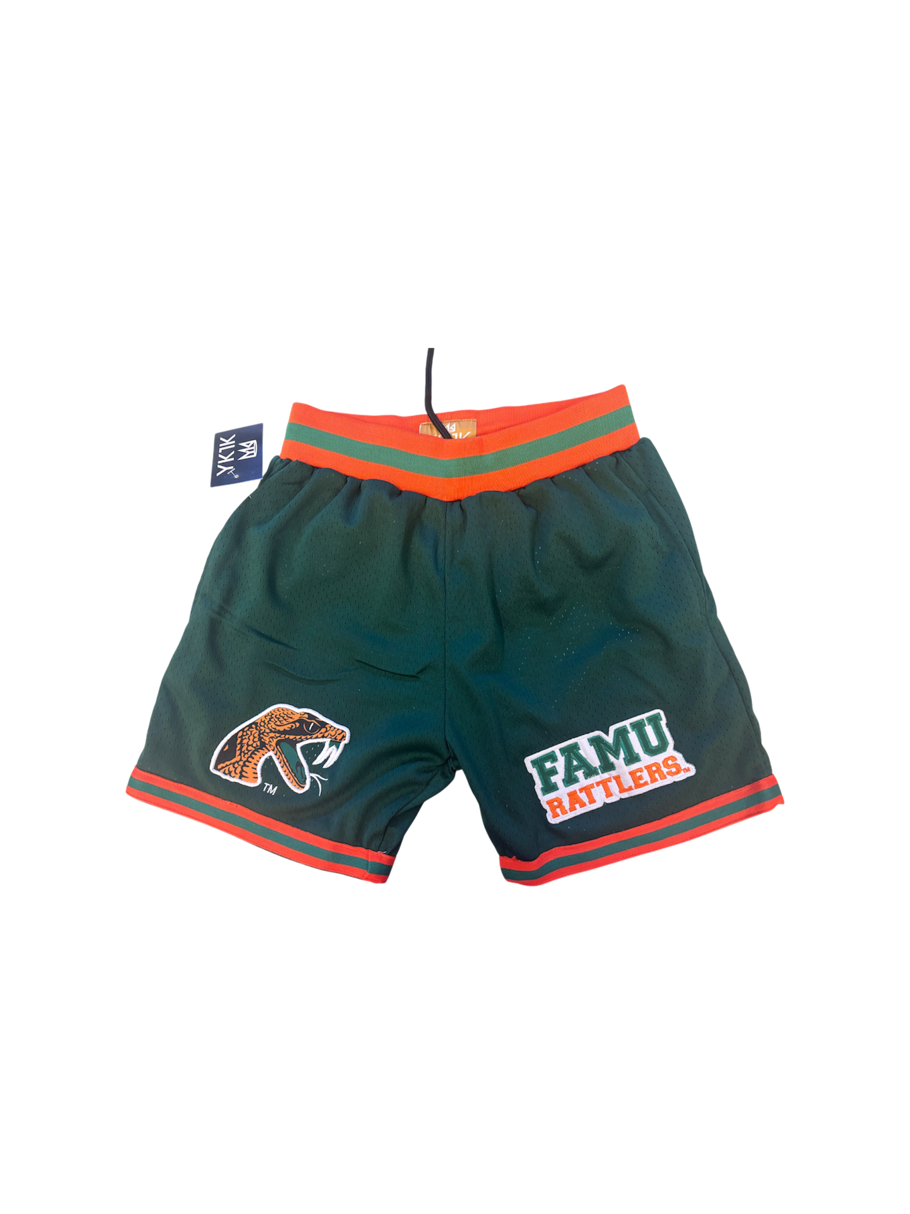 GREEN FAMU BASKETBALL SHORTS