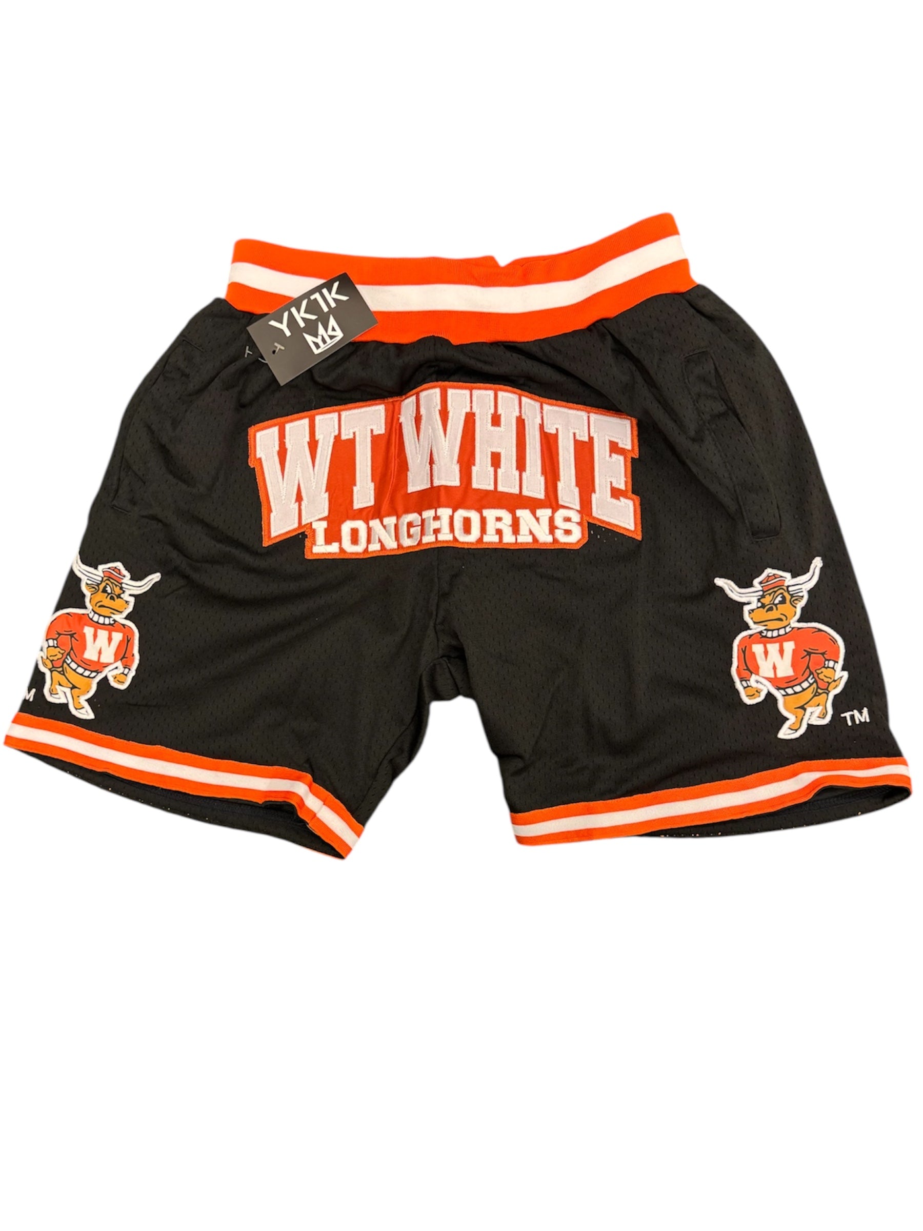 WT WHITE LONGHORNS BLACK