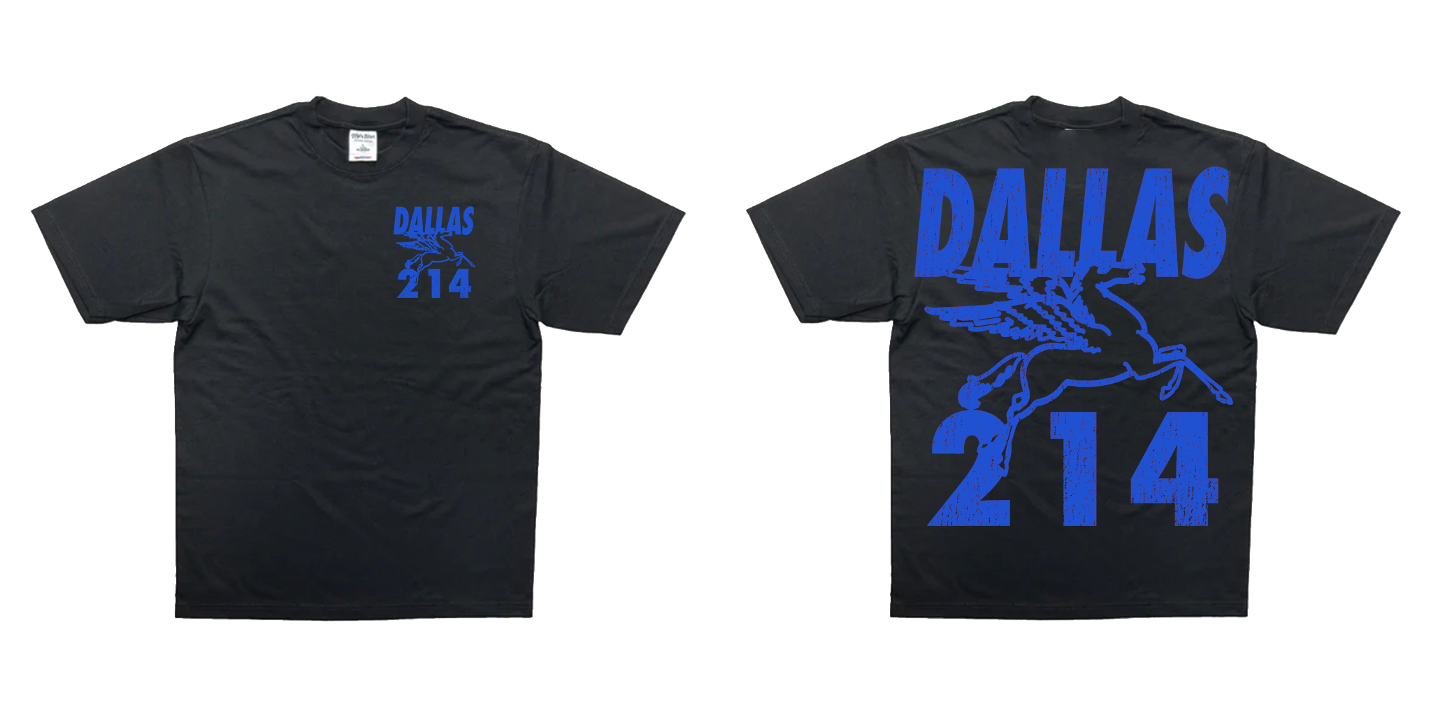 Dallas Tshirt 214 BLACK AND BLUE