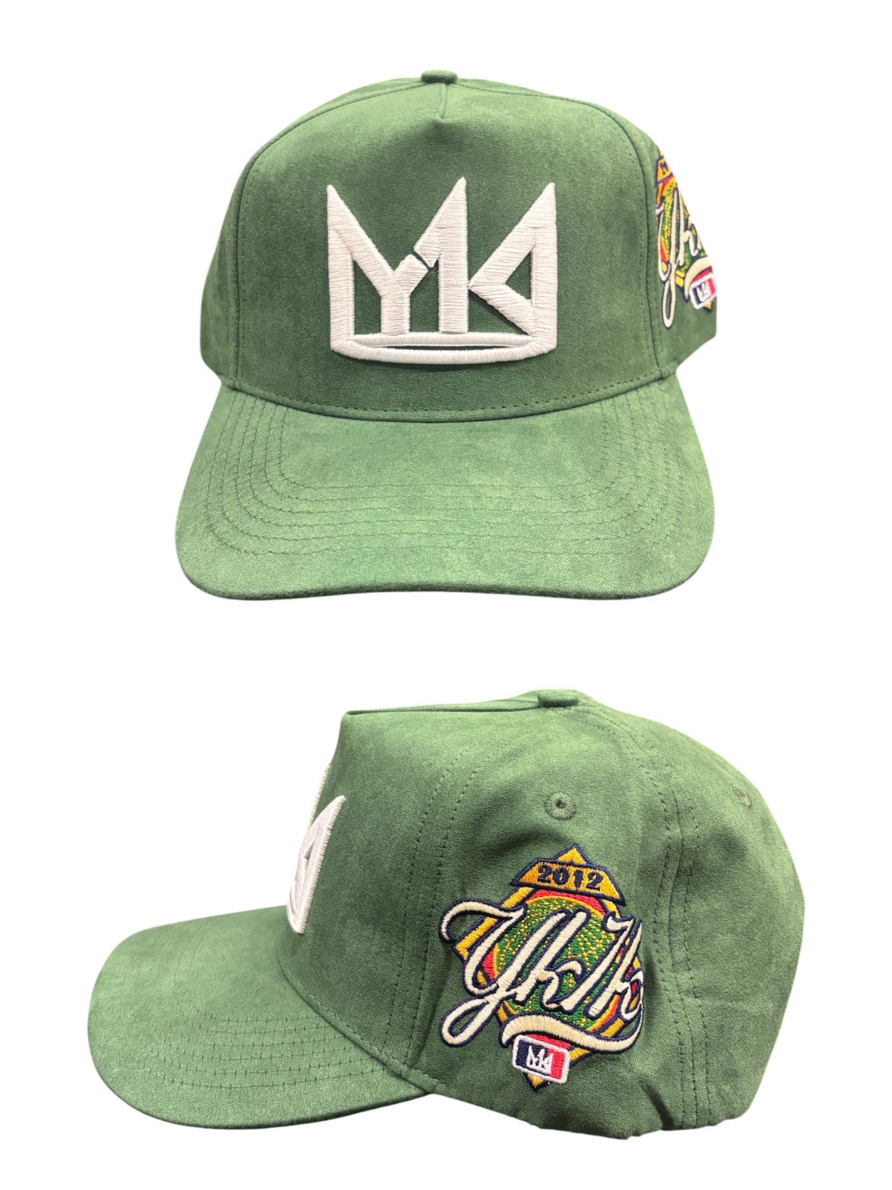 YK1K Crown Logo GREEN Hat Suede