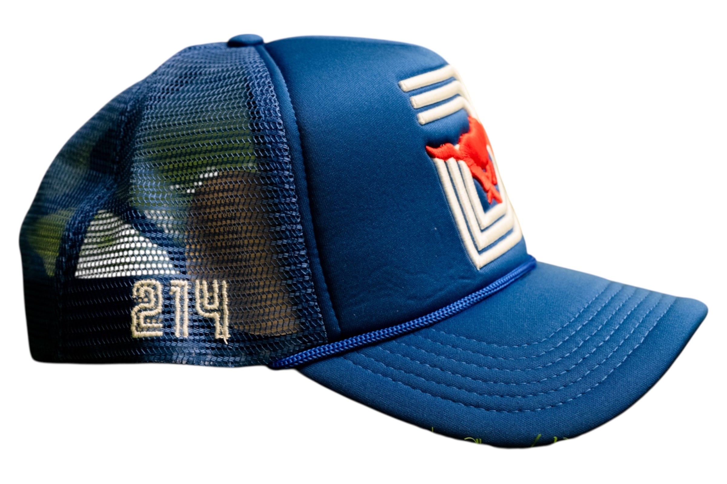 SMU Triple D Trucker Hat Blue