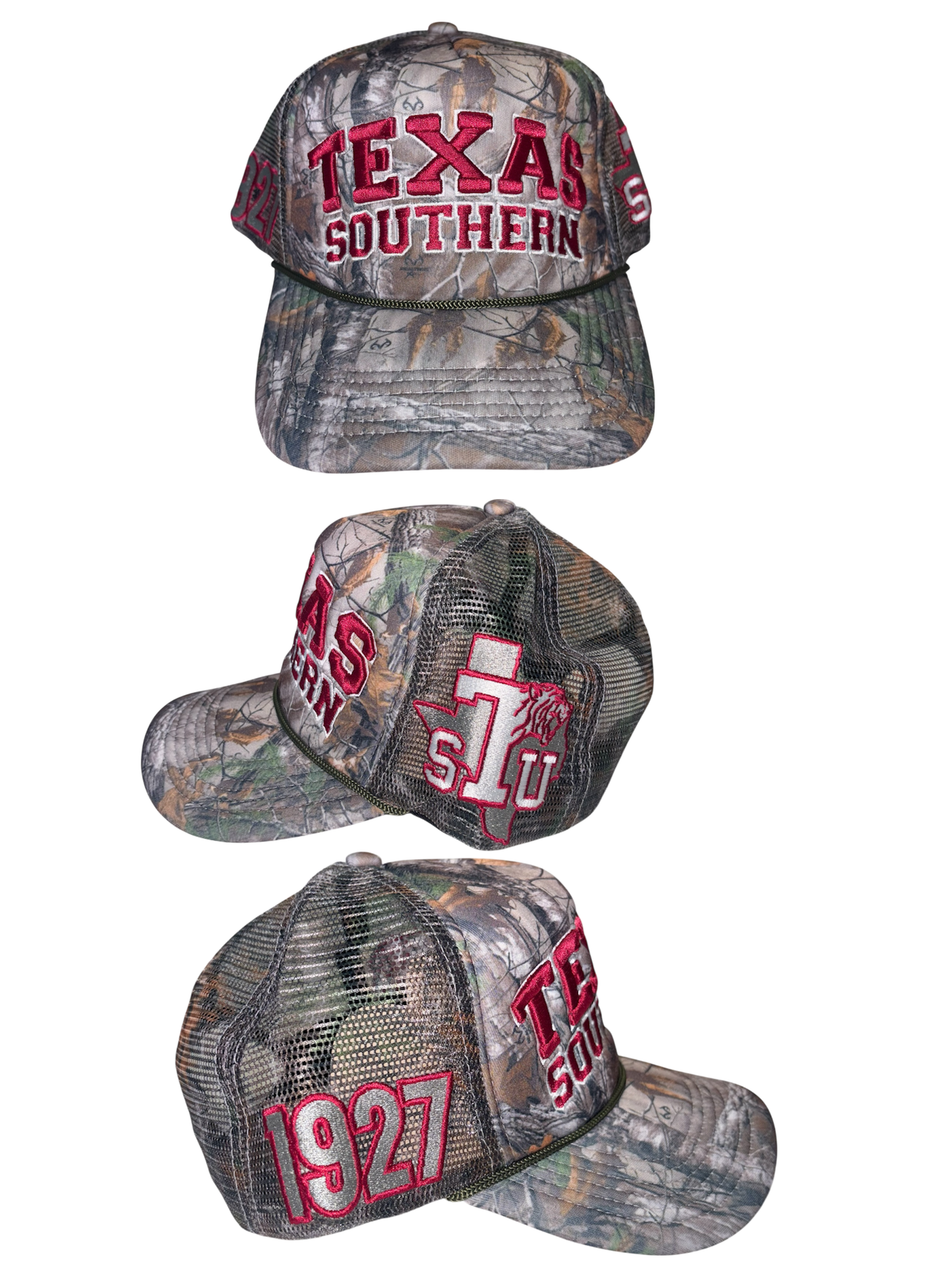 TEXAS SOUTHERN UNIVERSITY TRUCKER HATS CAMO
