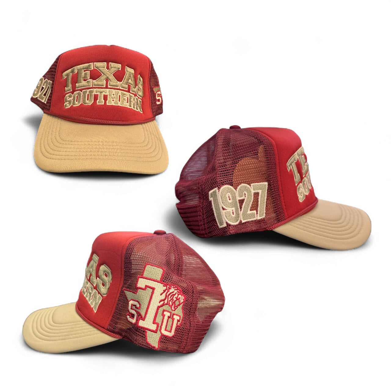 TEXAS SOUTHERN UNIVERSITY TRUCKER HATS MAROON