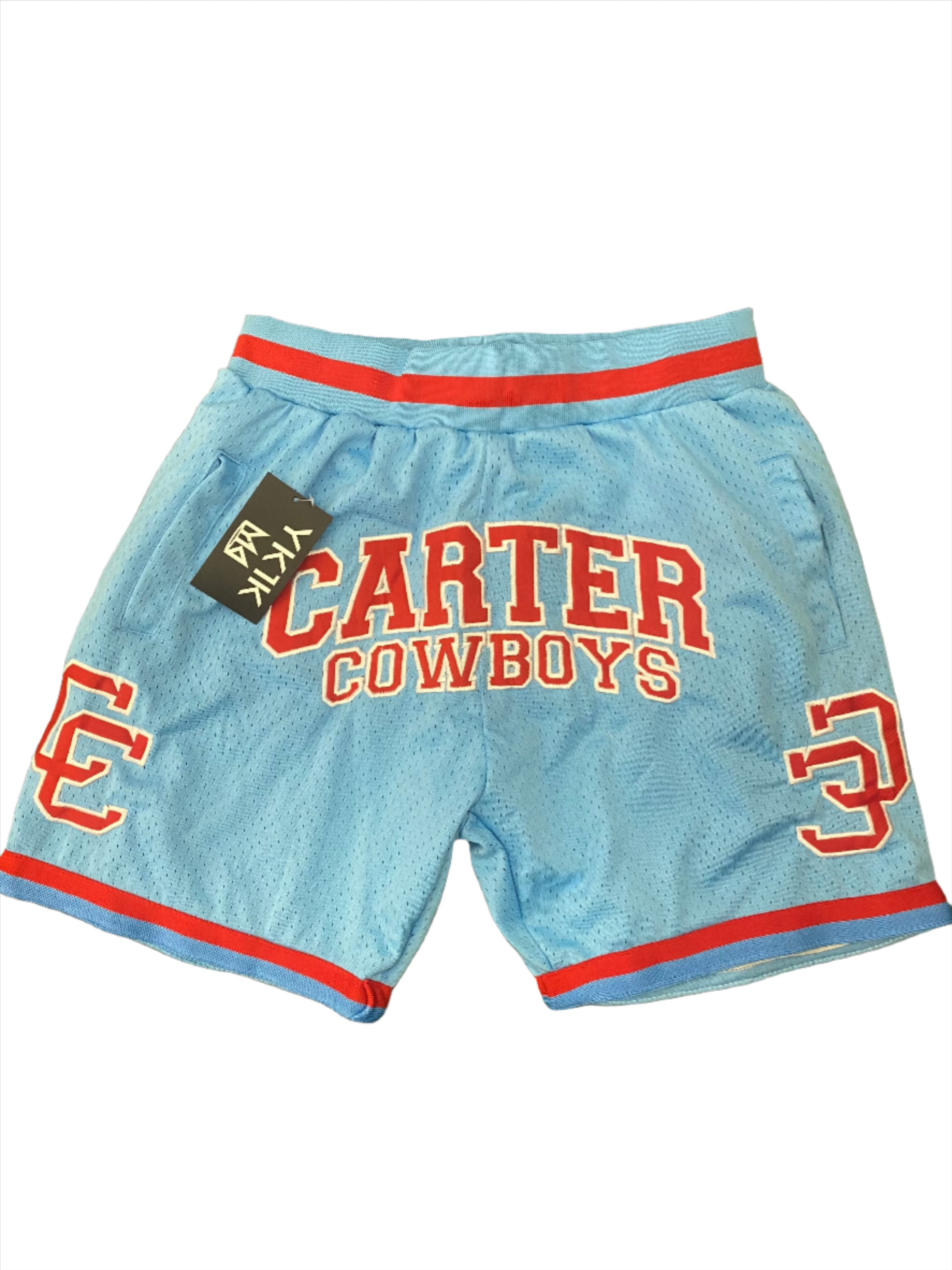 Dallas Carter Basketball Shorts Baby Blue PRE ORDER