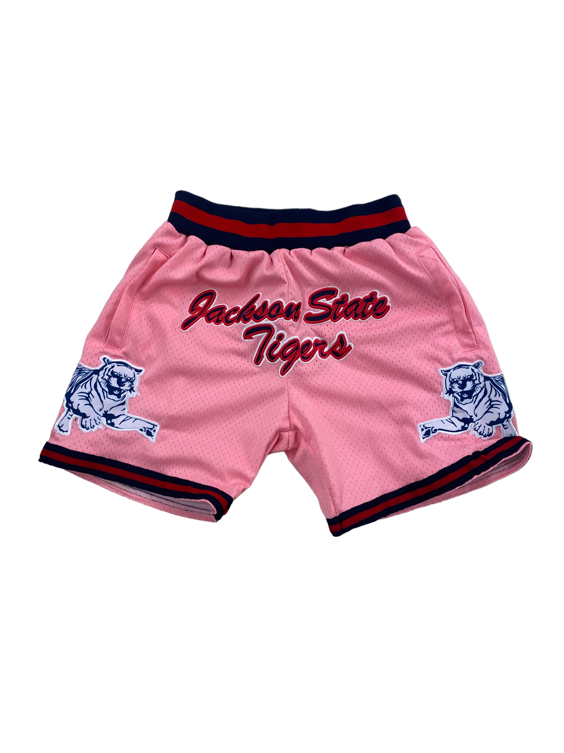 Jackson State BASKETBALL SHORTS PINK NEW SCRIPT PRE-ORDER