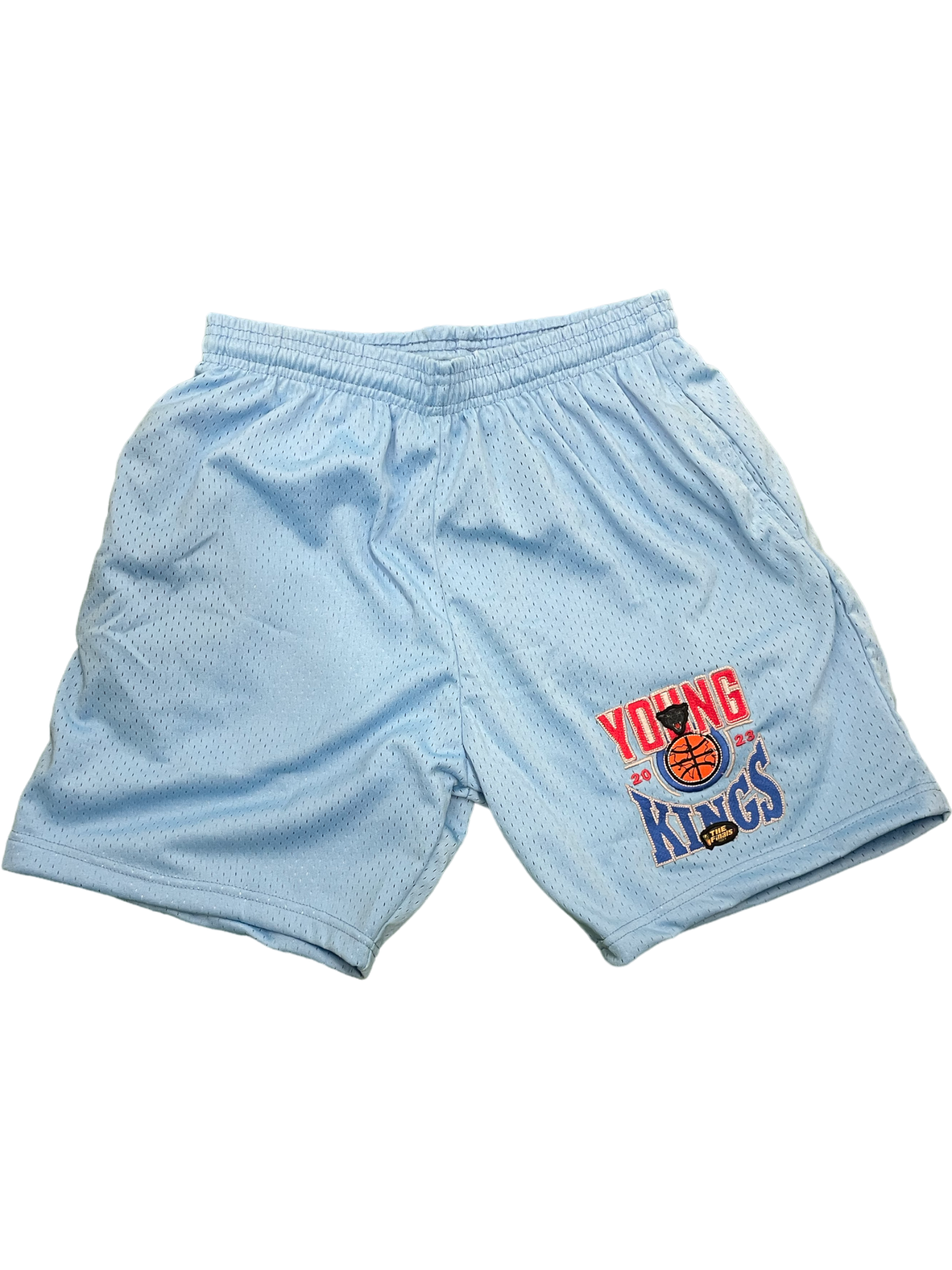 King Daddy CHAMPS Basketball Shorts BABY BLUE
