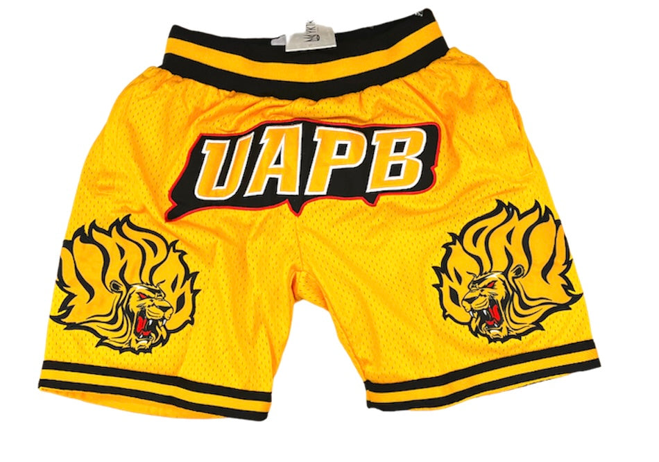 UAPB BASKETBALL SHORTS GOLD