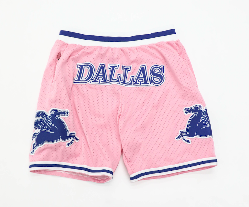 THIS IS DALLAS Basketball Shorts Pink