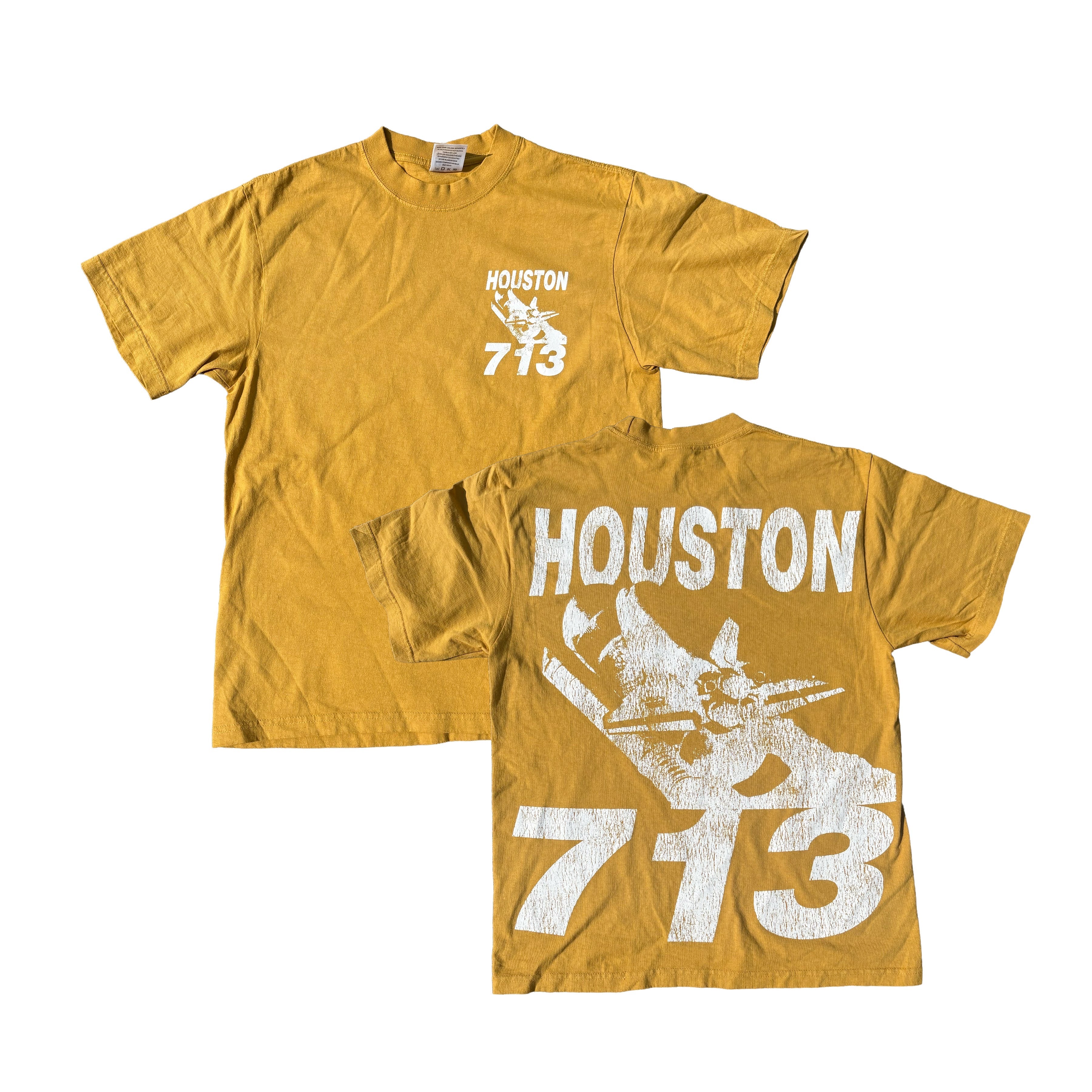 Houston 713 TSHIRT GOLD