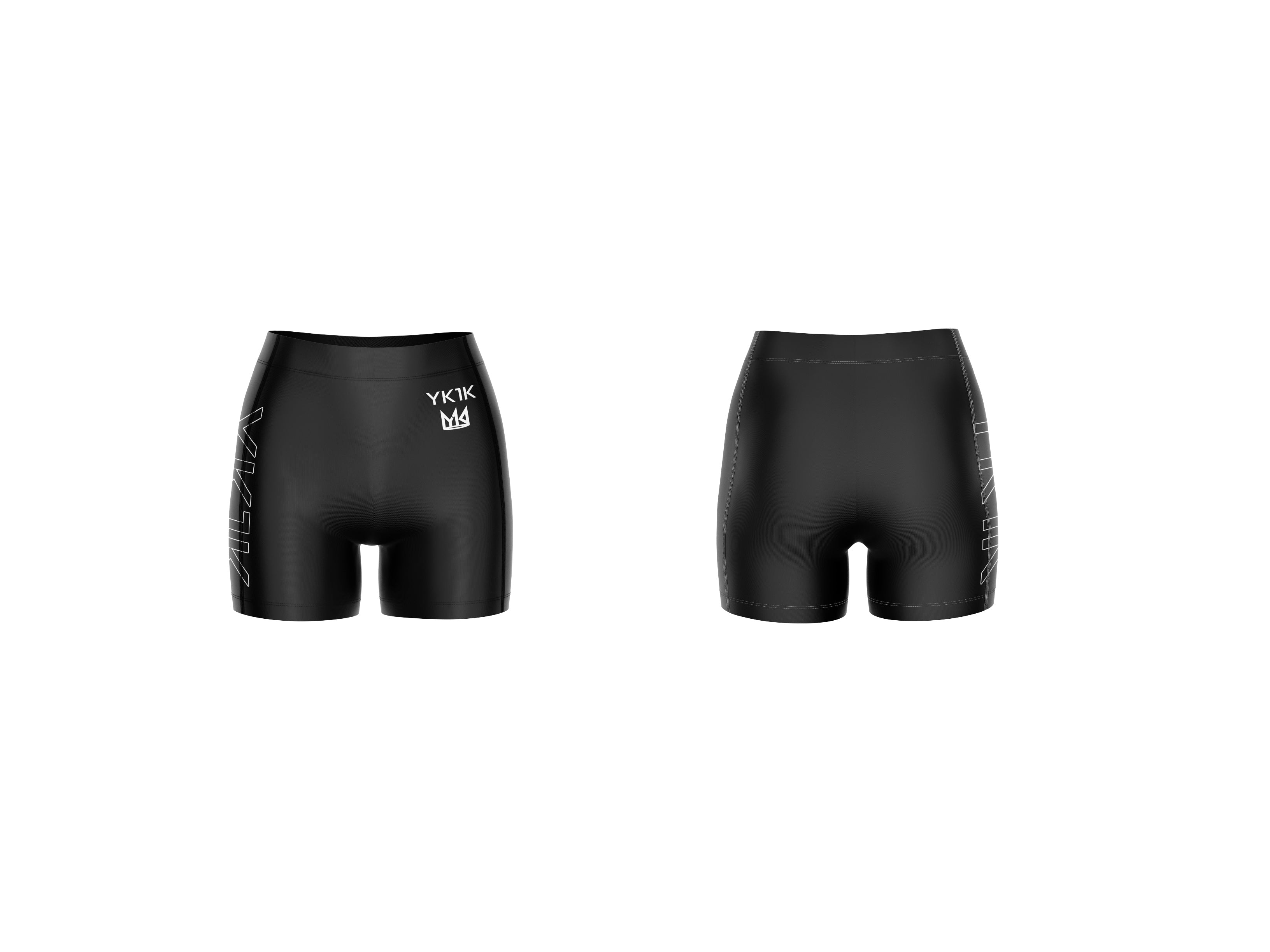 WOMENS BIKER SHORTS BLACK