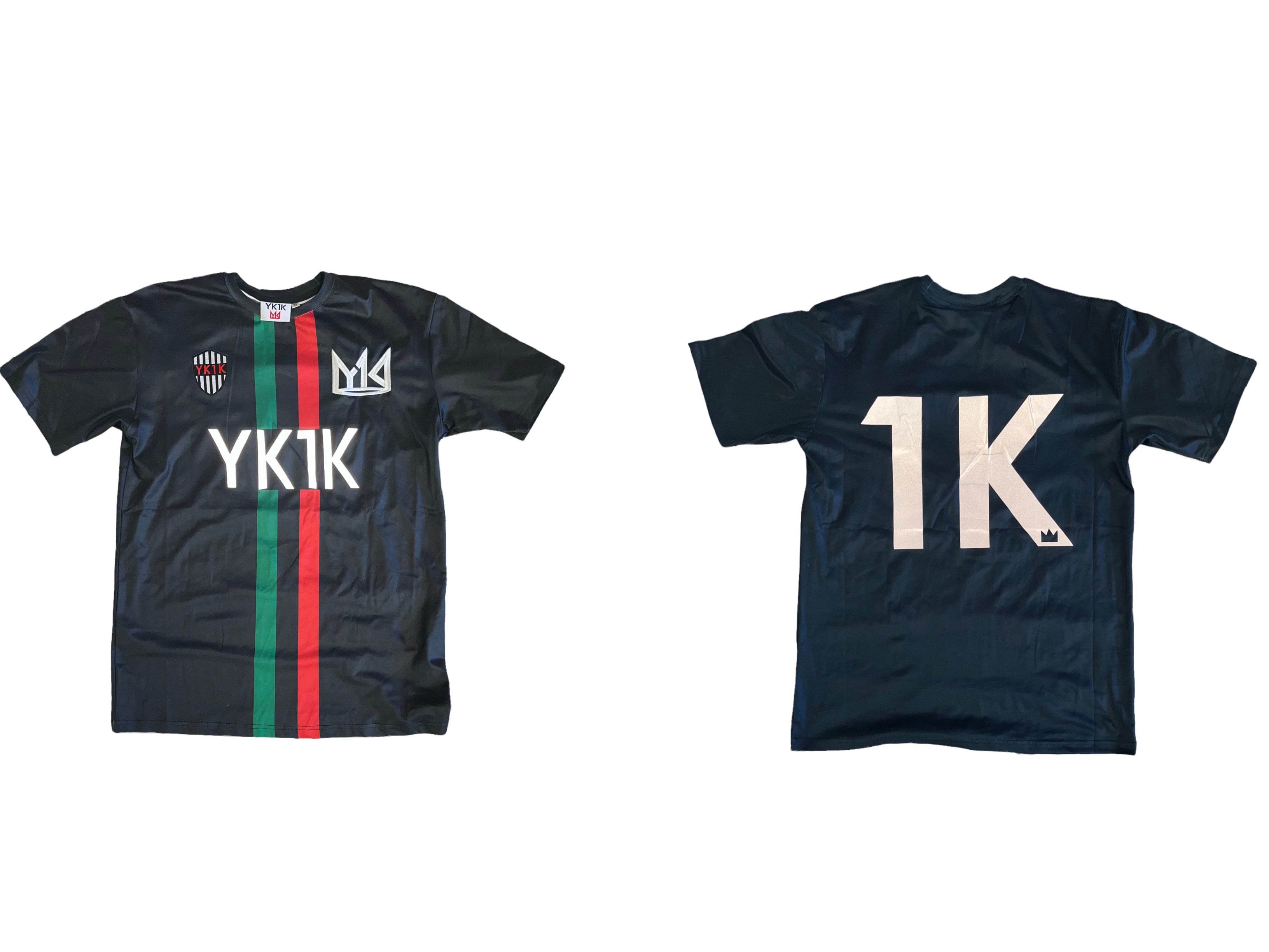 YK1K SOCCER JERSEY 3-M REFLECTIVE RED BLACK GREEN