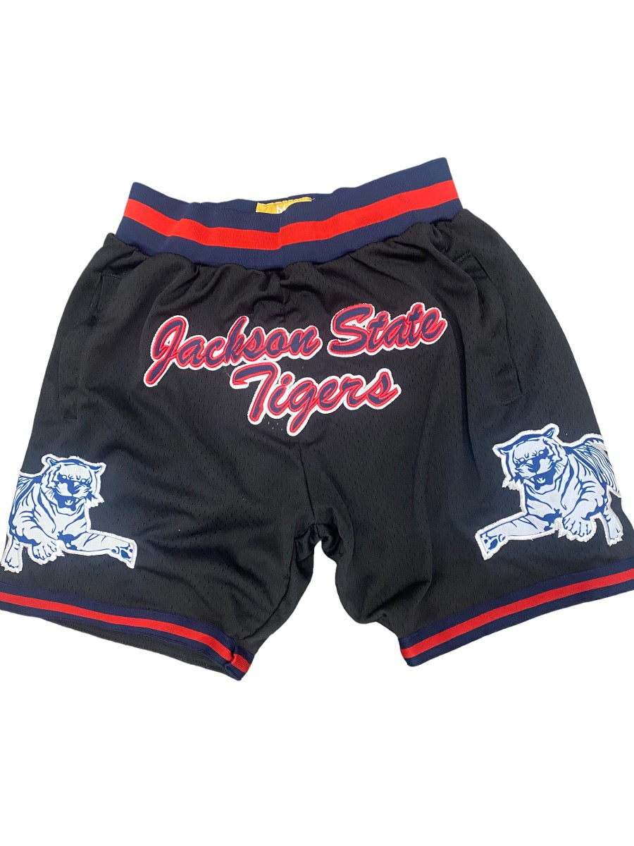 Jackson State New Script Basketball Shorts BLACK