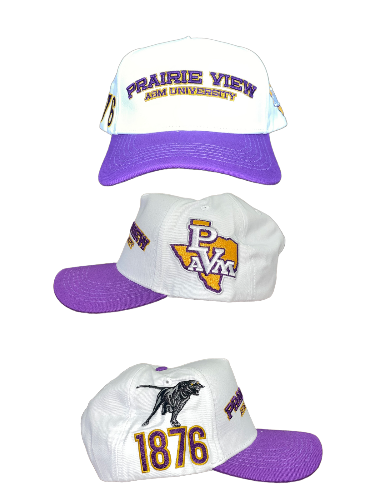 PVAMU HAT WHITE PURPLE Brim