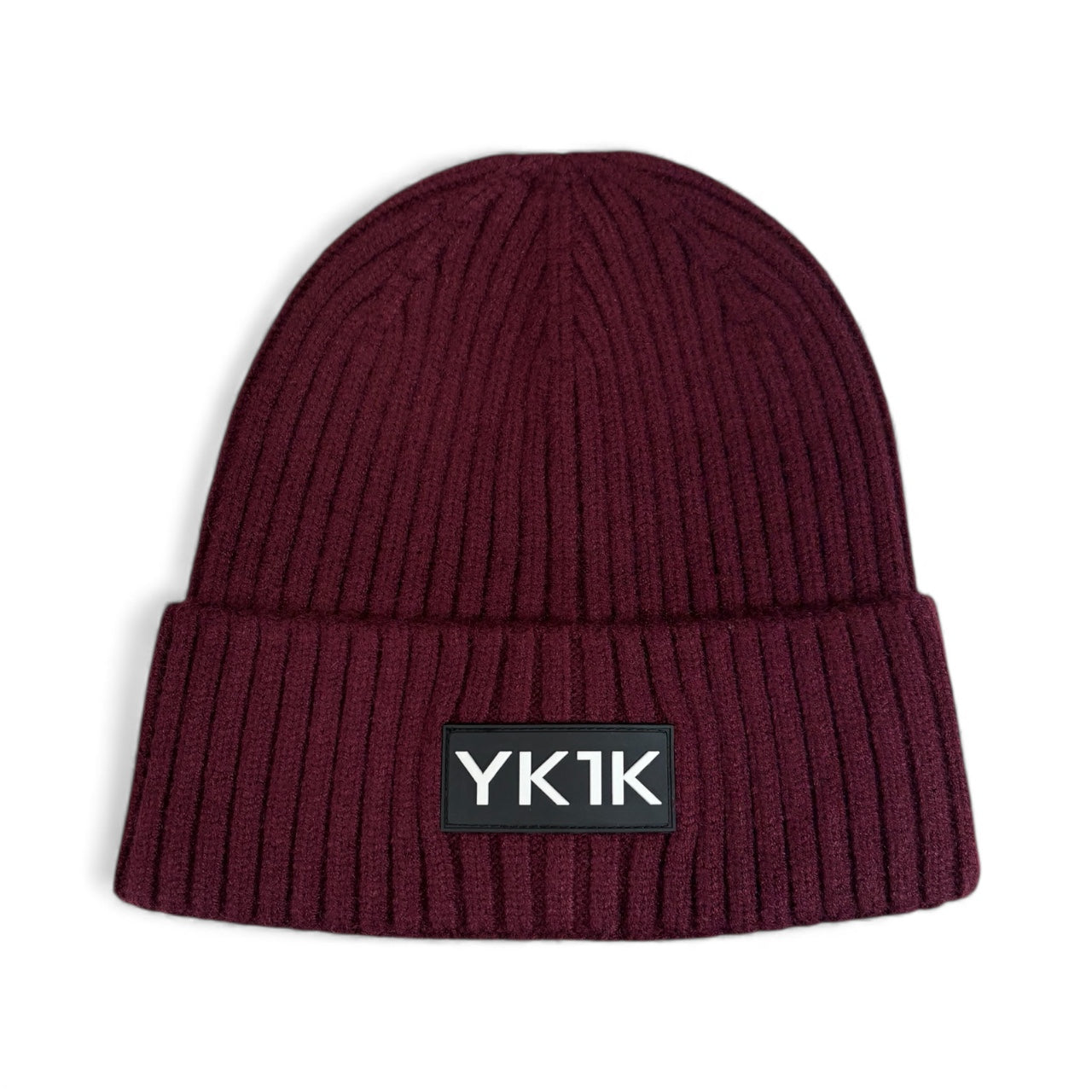 Burgundy / Wine YK1K Royal Merlot Ribbed Beanie