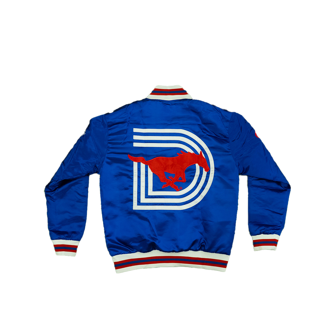 Smu/ YK1K SATIN VARSITY JACKET BLUE Pre-order