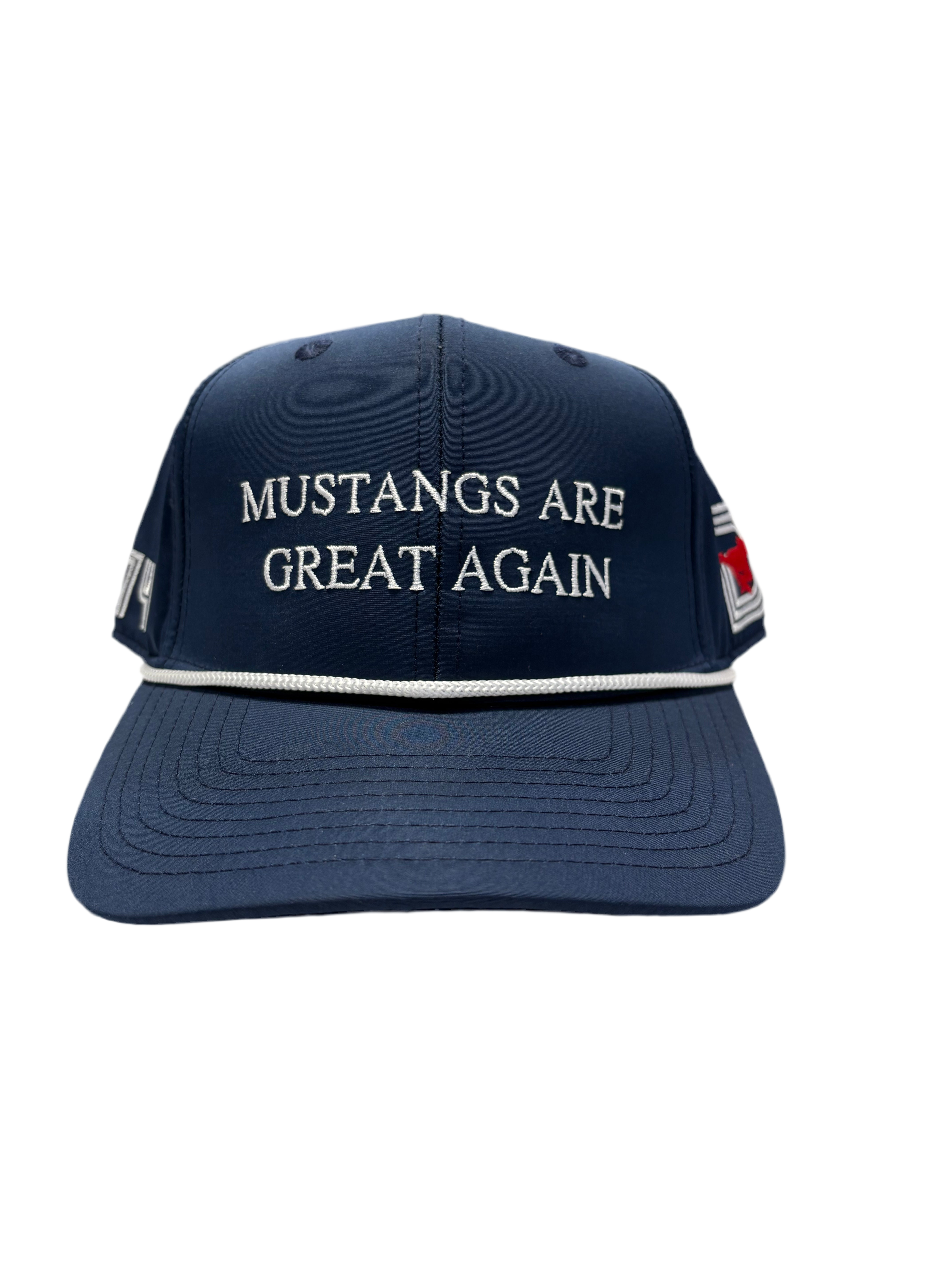 MUSTANGS ARE GREAT AGAIN Hat Navy Blue