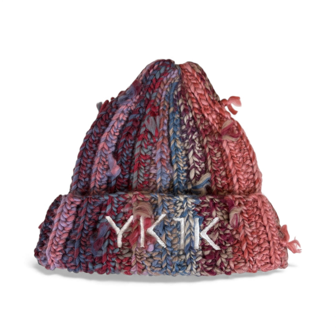 YK1K “Blue Raspberry” Hand-Knit Beanie