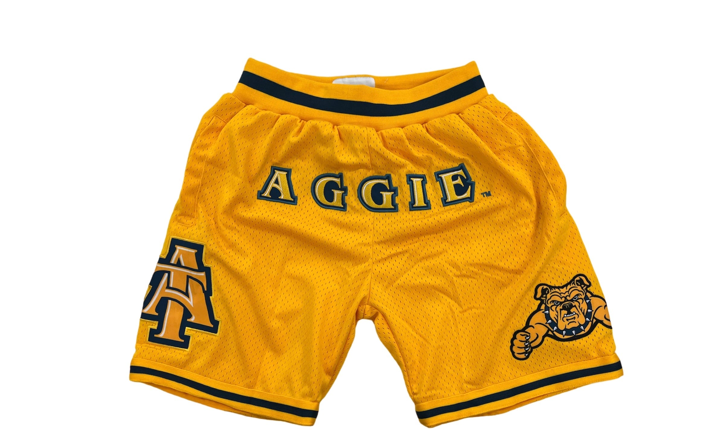 NCAT AGGIE BASKETBALL SHORTS GOLD