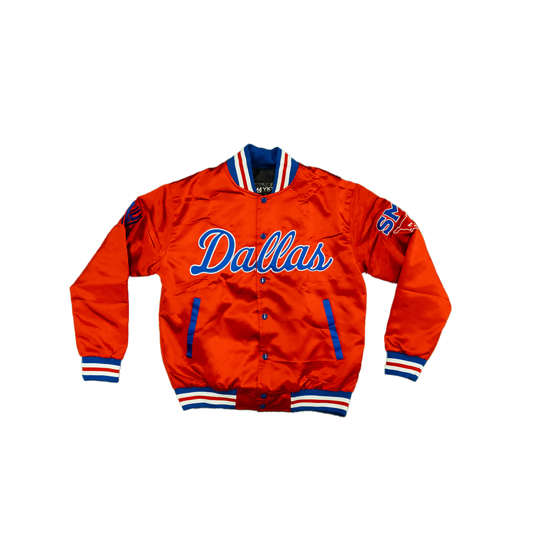 Smu/ YK1K SATIN VARSITY JACKET RED Pre-order