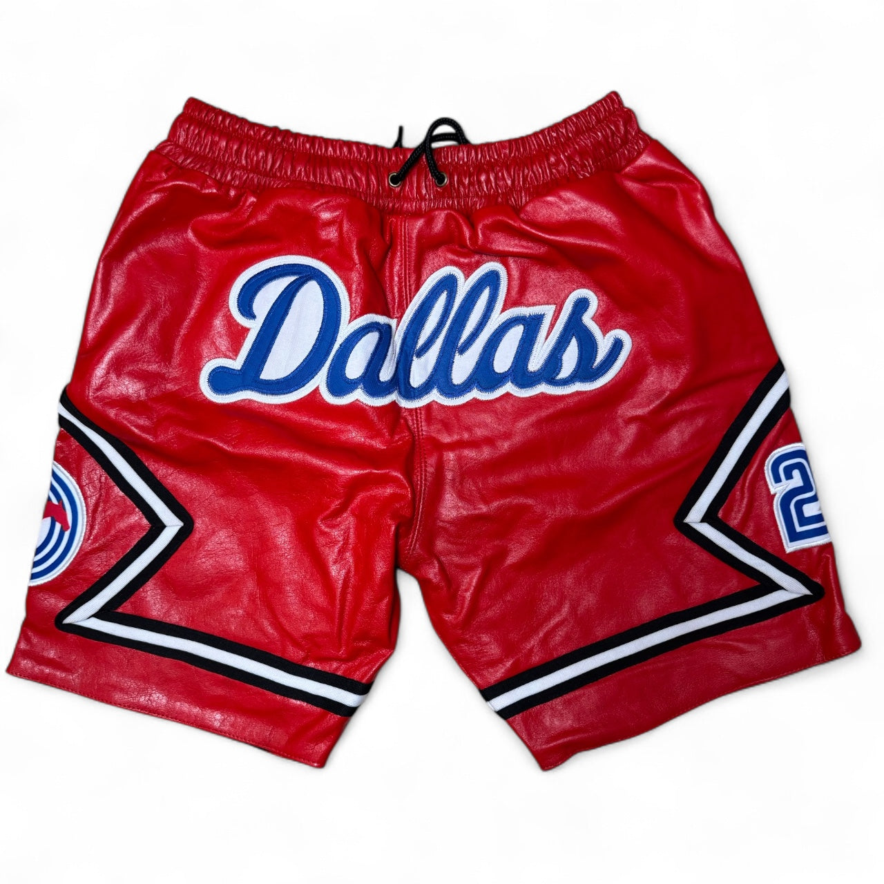 SMU Basketball Shorts RED LEATHER 214