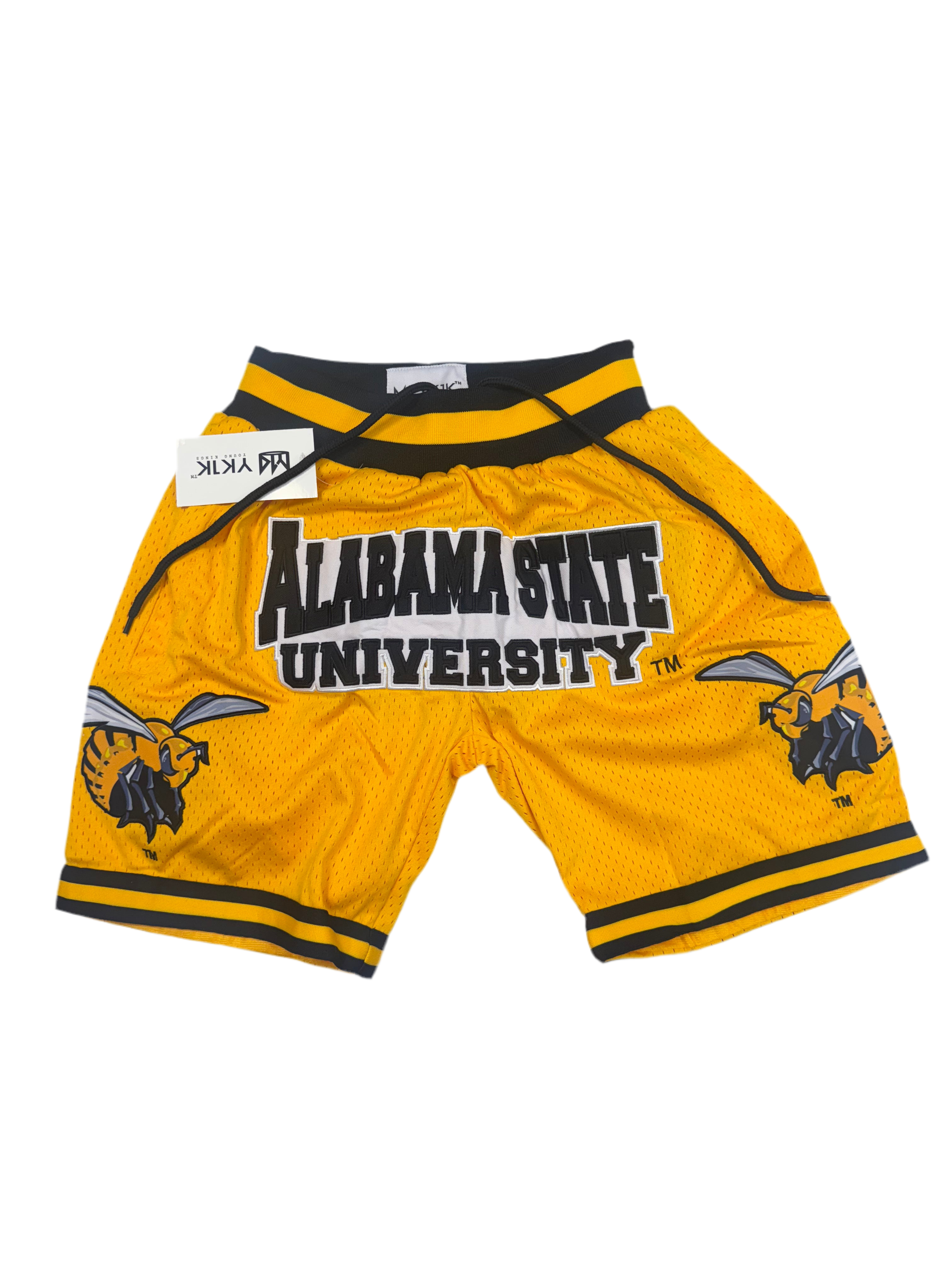 ALABAMA STATE UNIVERSITY BASKETBALL SHORTS GOLD