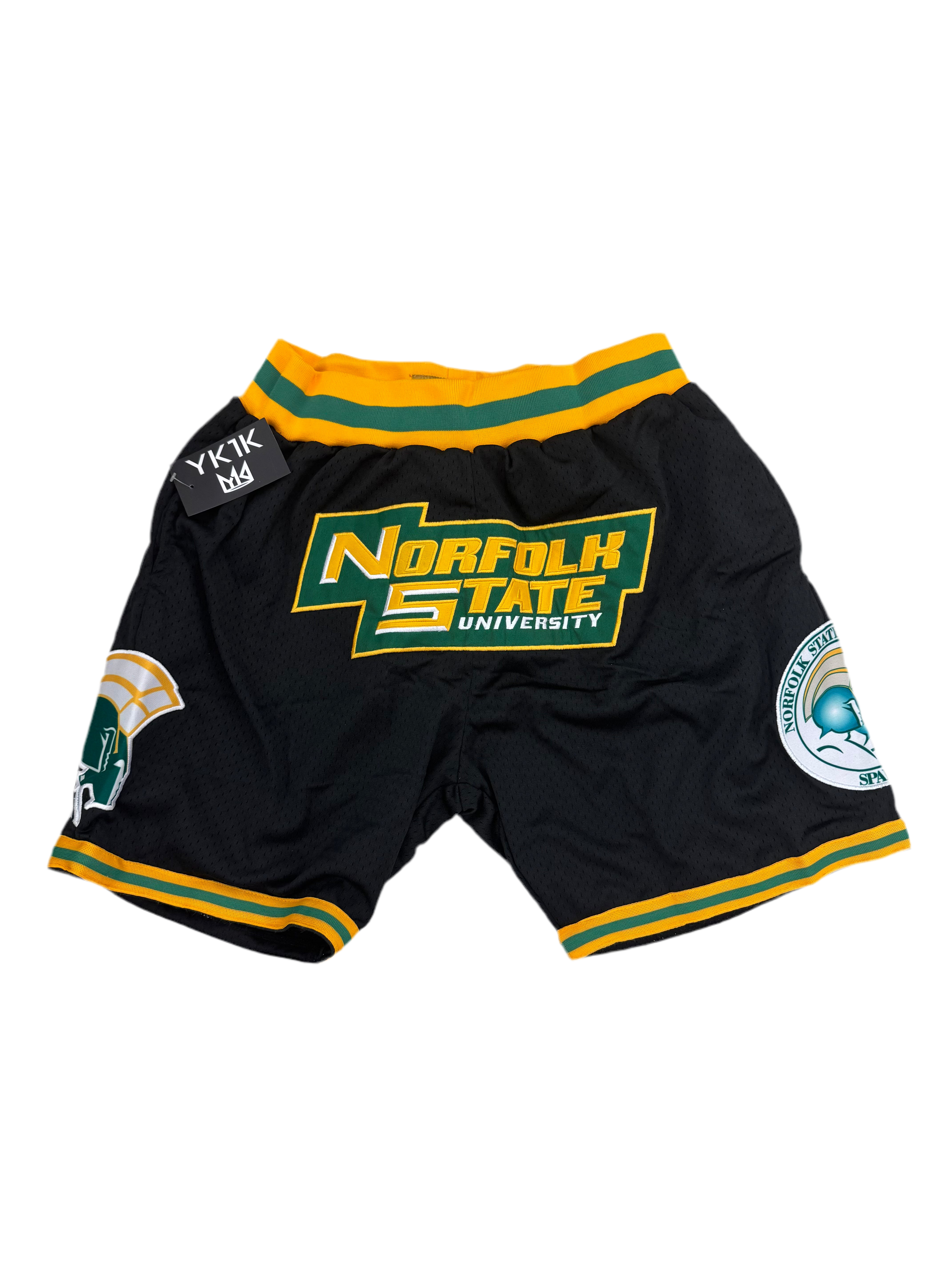 NORFOLK STATE BASKETBALL BLACK SHORTS