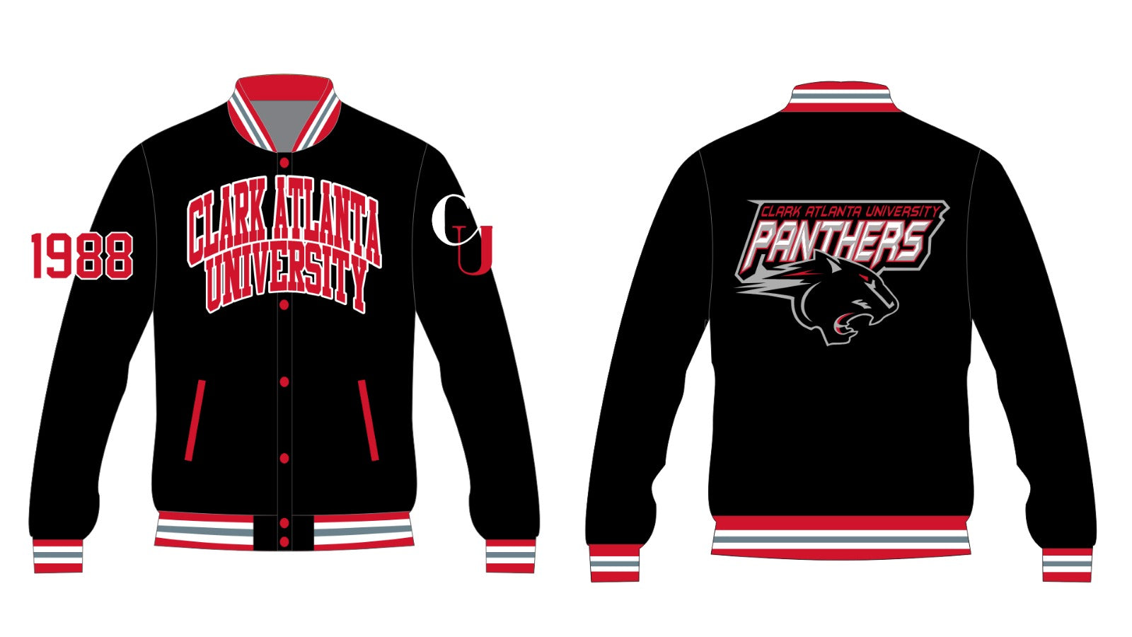 Clark Atlanta University  YK1K SATIN VARSITY JACKET  PRE-ORDER (Copy)