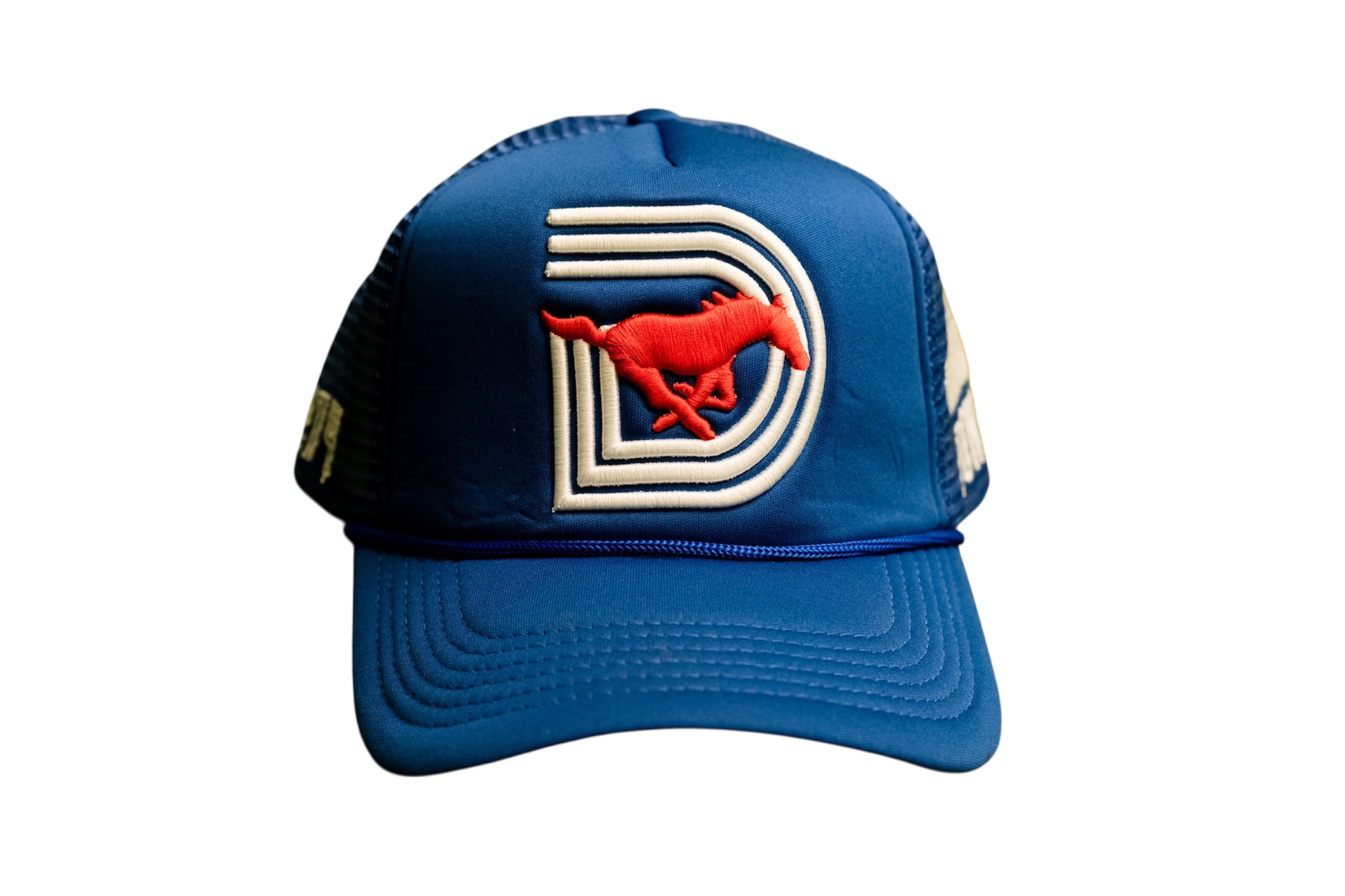 SMU Triple D Trucker Hat Blue