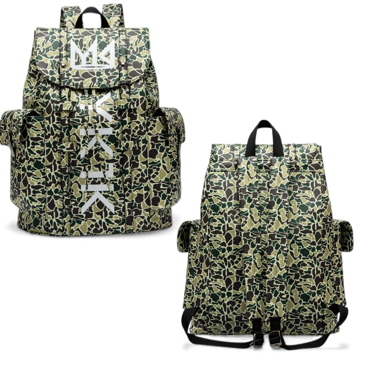 YK1K LEATHER BACKPACK CAMO