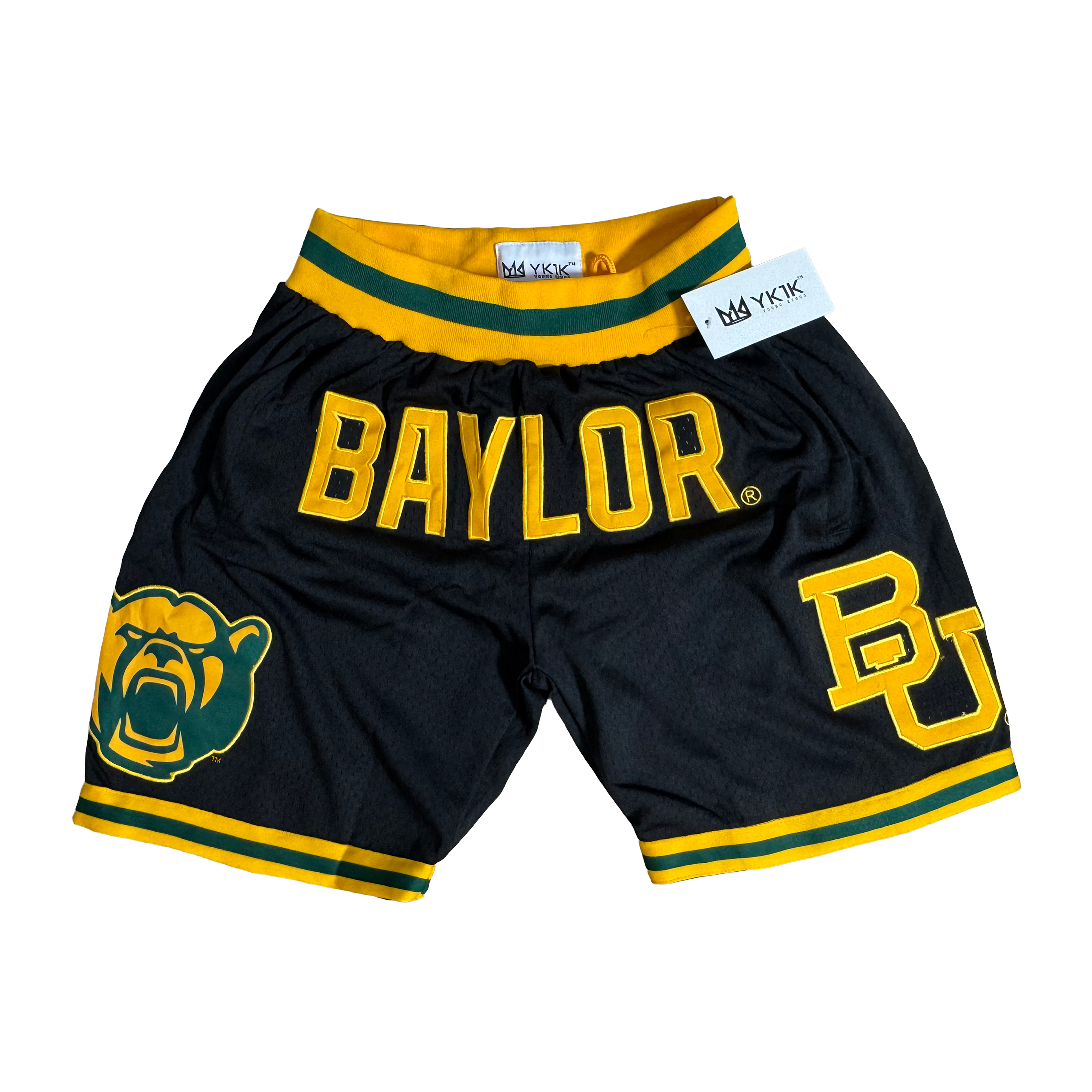 BAYLOR UNIVERSITY BASKETBALL SHORTS  BLACK