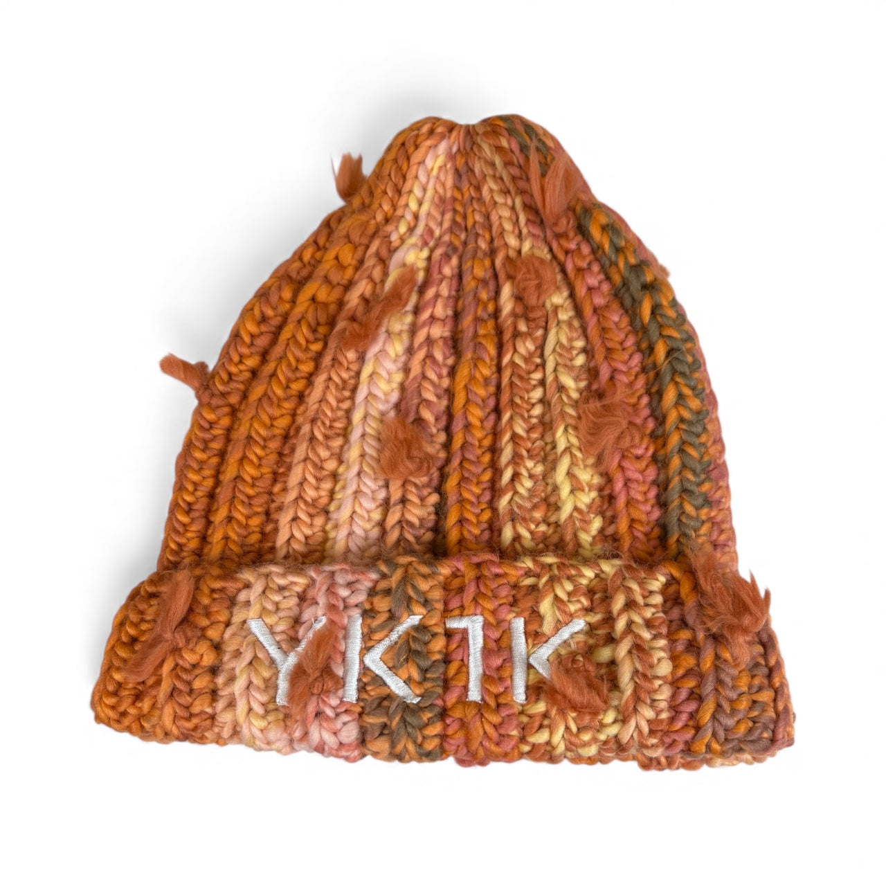 YK1K “Clay Sunrise” Hand-Knit Beanie