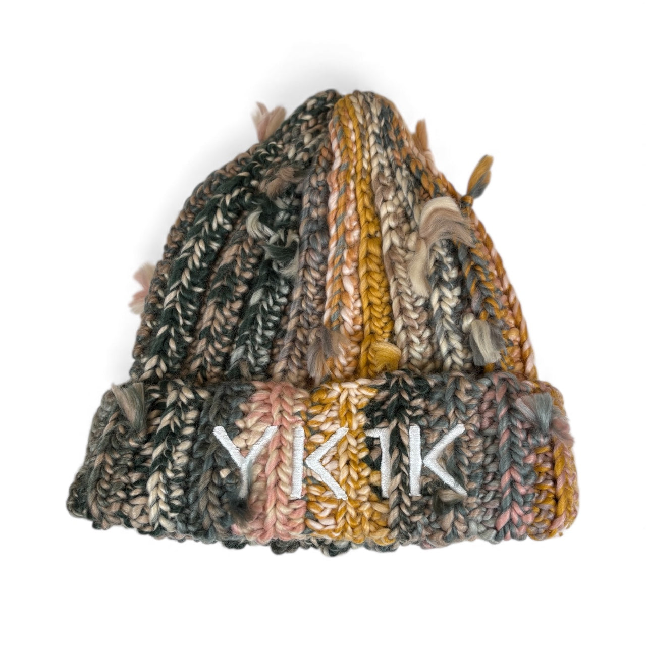 YK1K “Forest Gold” Hand-Knit Beanie