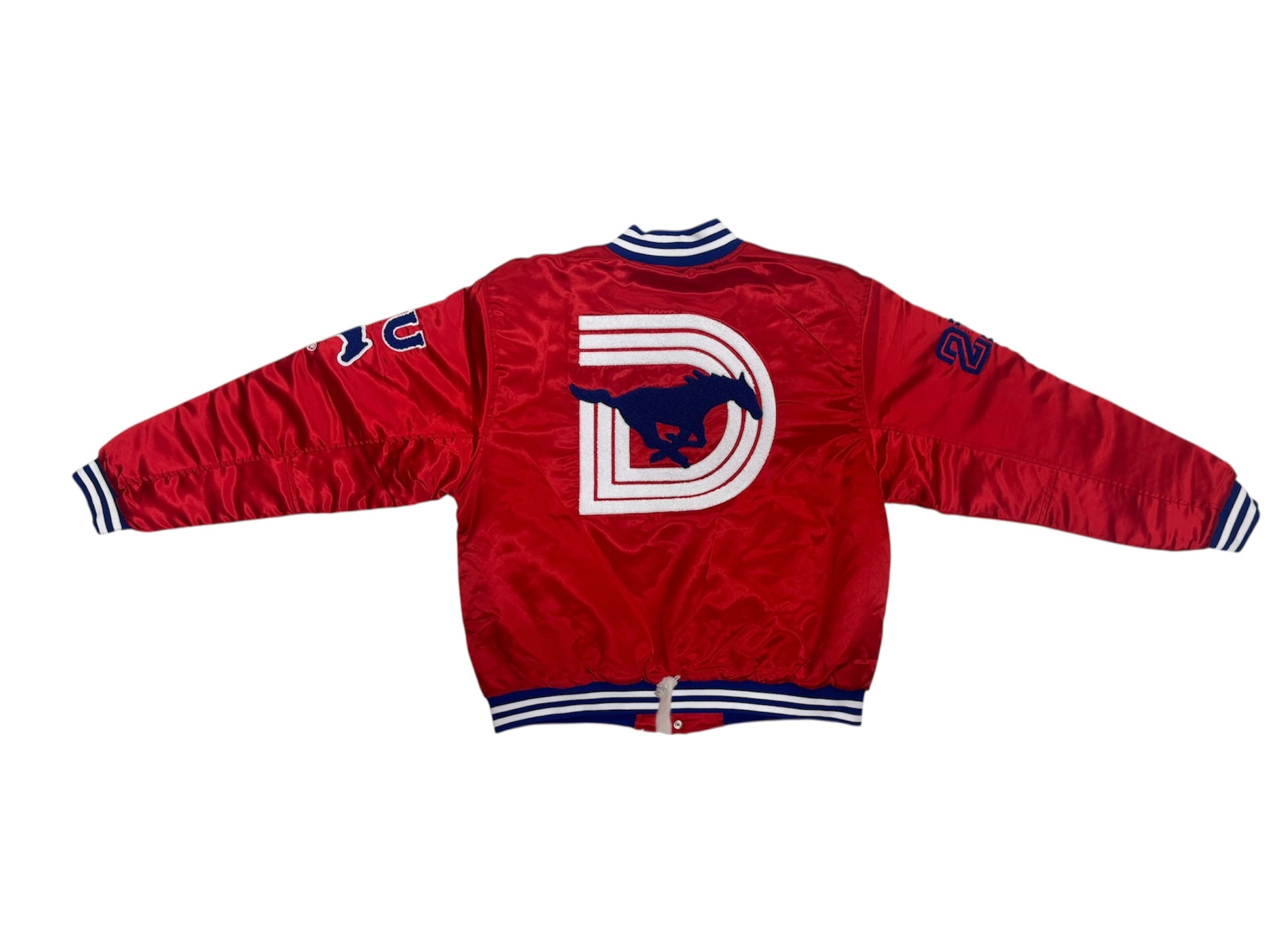 Smu/ YK1K SATIN VARSITY JACKET Red 3.0